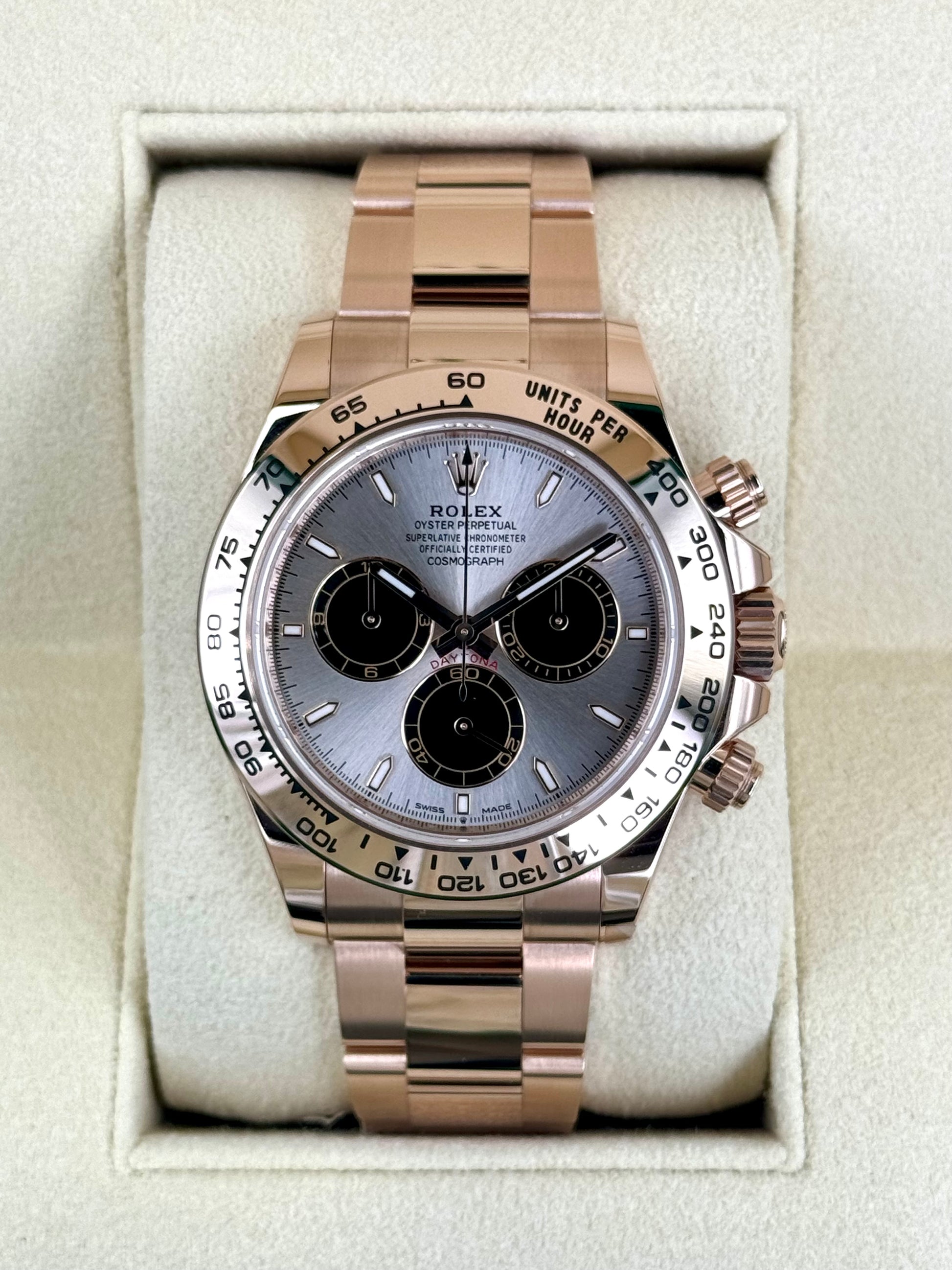 NEW 2024 Rolex Daytona 40mm 126505 Rose Gold Sundust Dial - MyWatchLLC