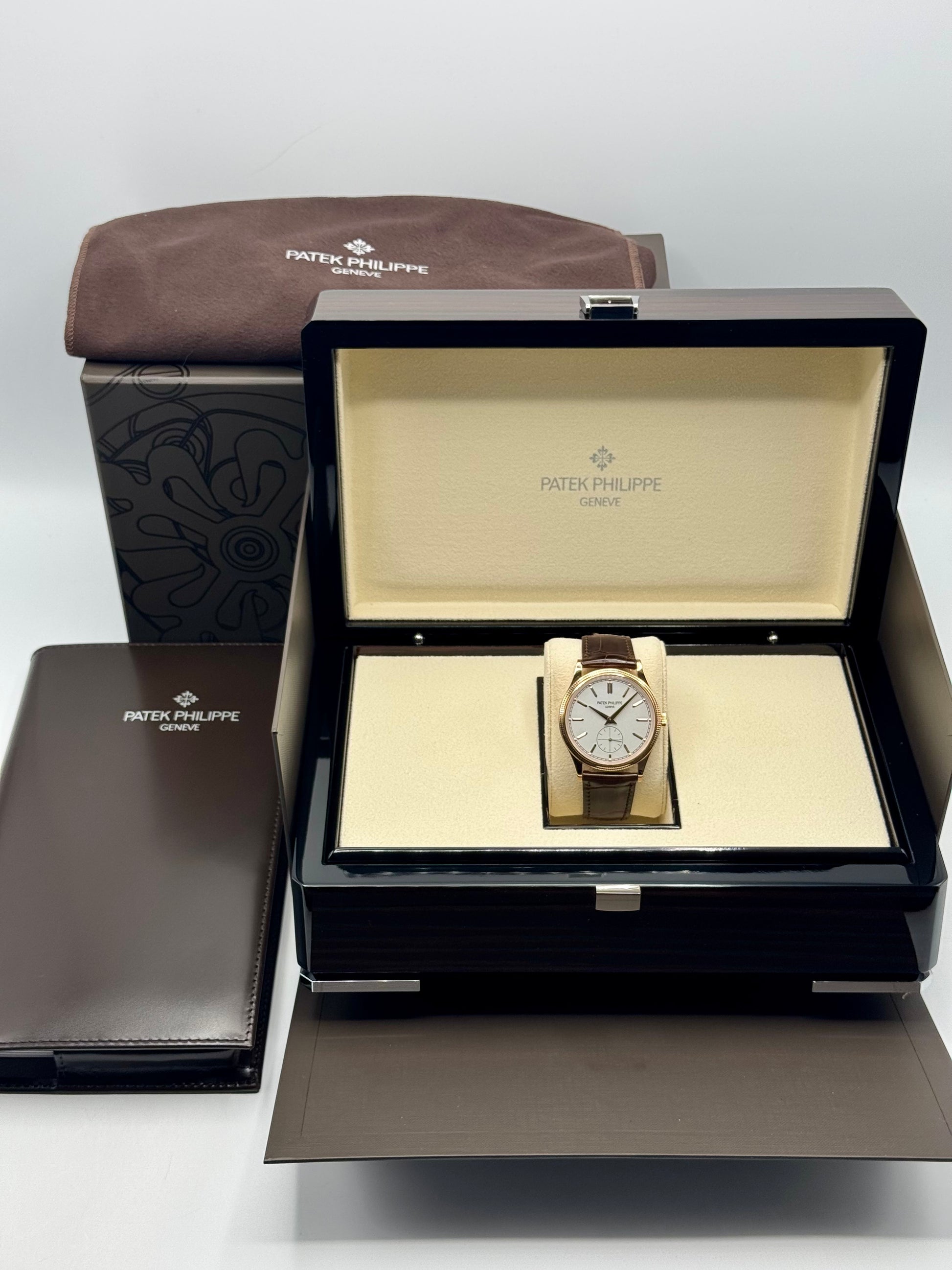 Patek Philippe Calatrava 40mm 6119R Rose Gold White Dial - MyWatchLLC