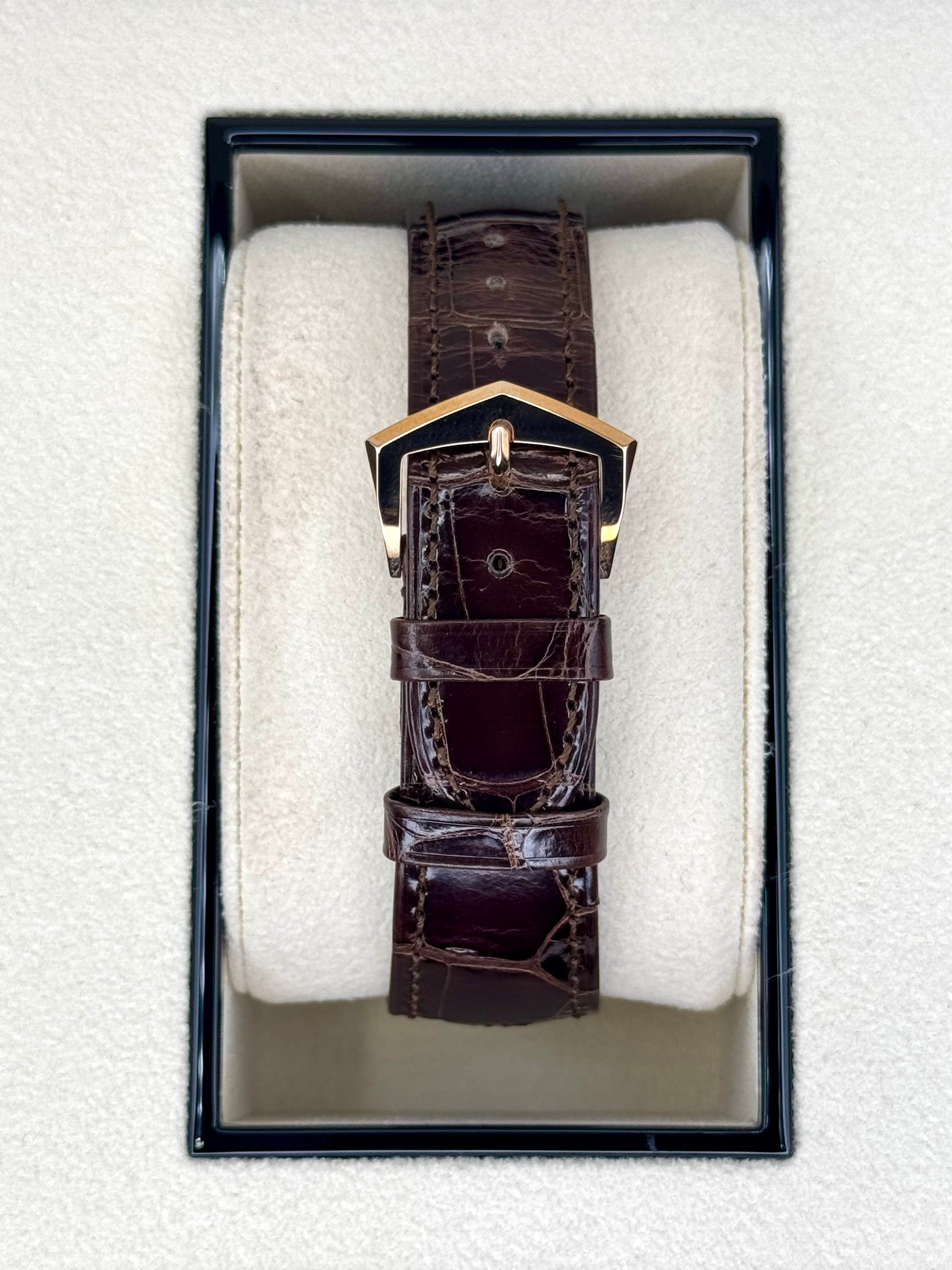 Patek Philippe Calatrava 40mm 6119R Rose Gold White Dial - MyWatchLLC