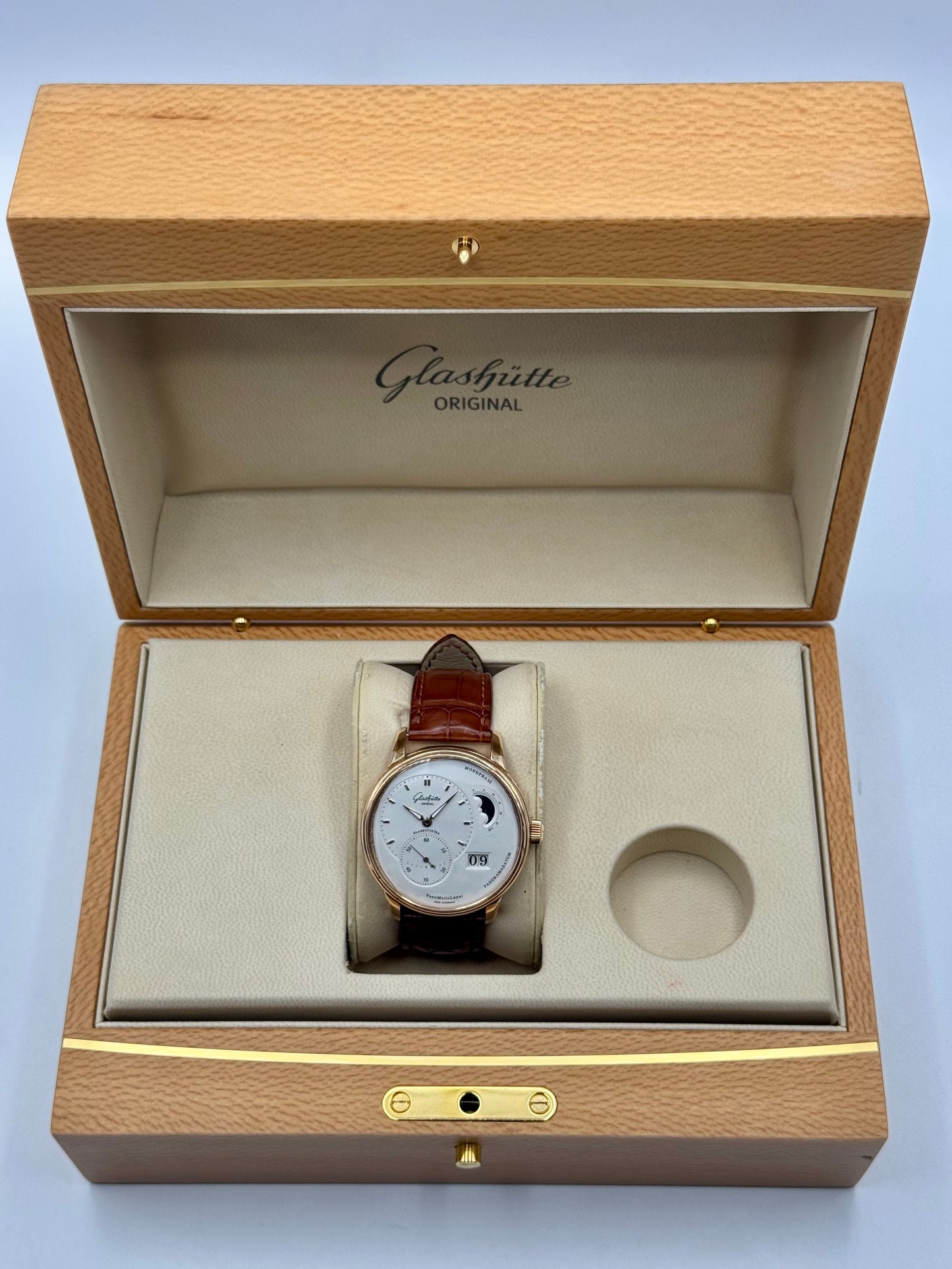Glashütte Original PanoMaticLunar 40mm 1-90-02-45-35-62 Red Gold - MyWatchLLC