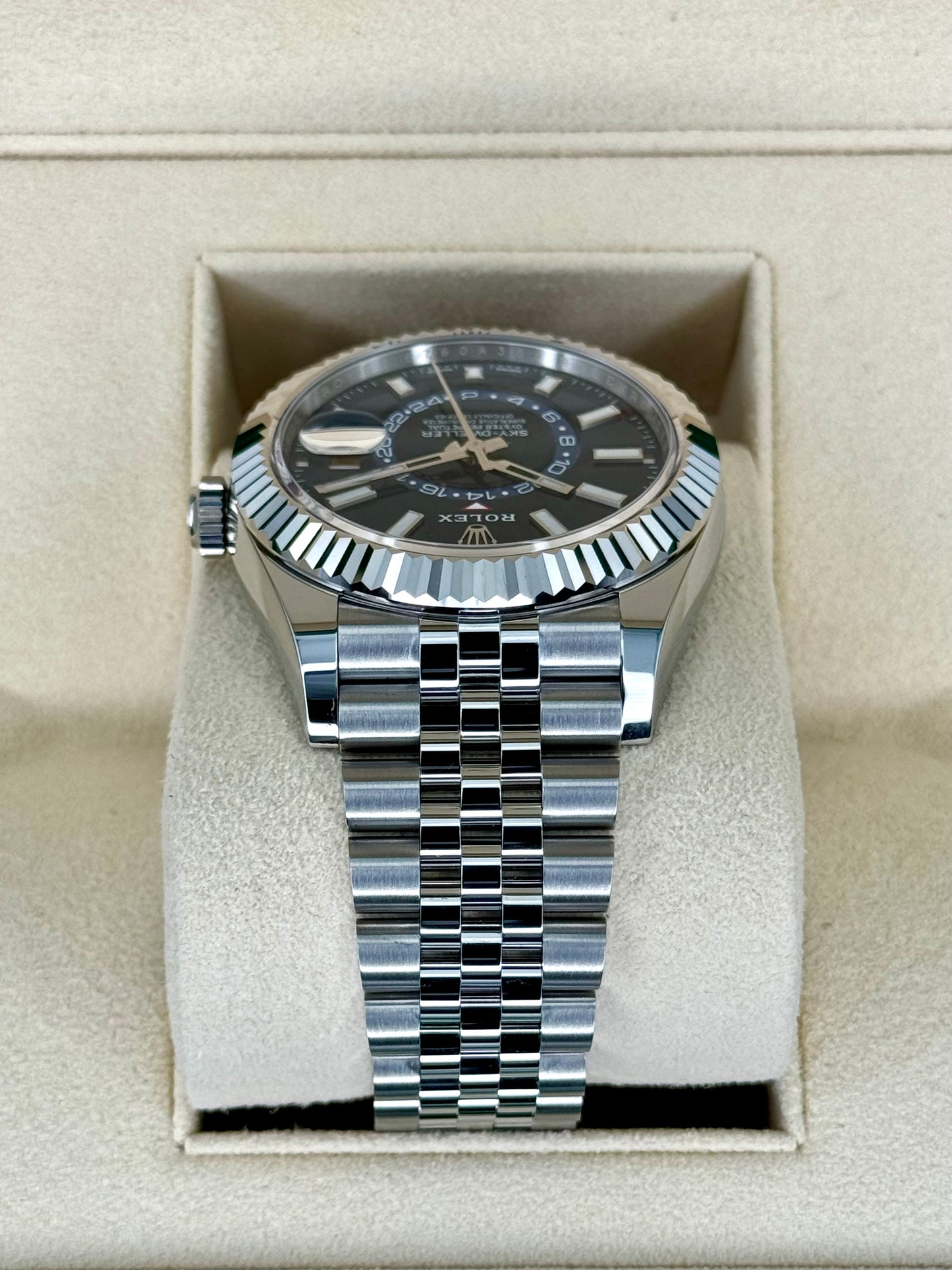 NEW 2023 Rolex Sky-Dweller 42mm 326934 Stainless Steel Jubilee Blue Dial - MyWatchLLC