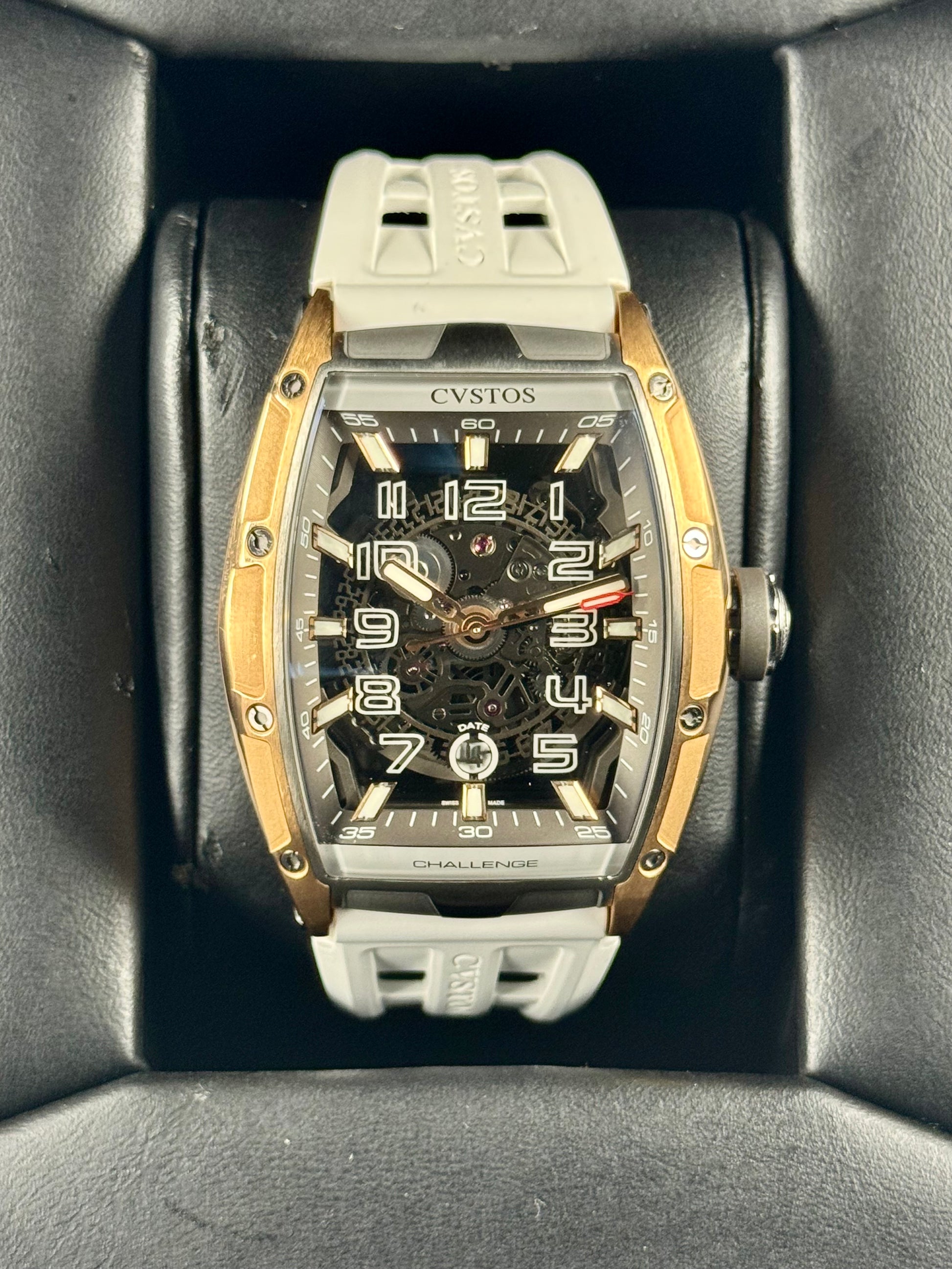 Cvstos Challenge II JetLiner SL Brancard 41mm Rose Gold & Titanium Skeleton - MyWatchLLC