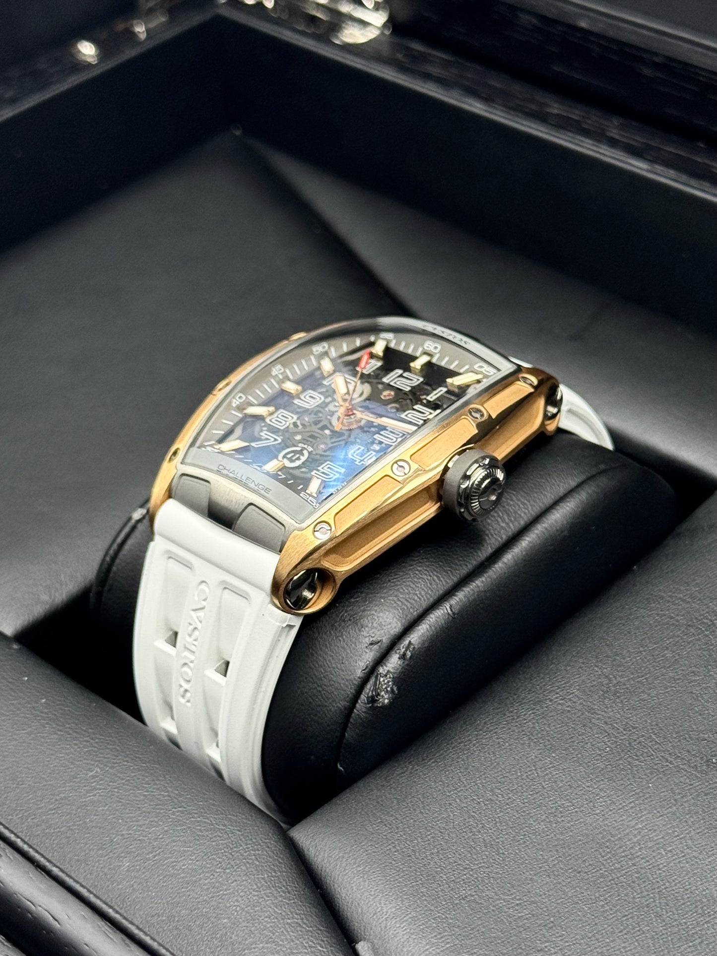 Cvstos Challenge II JetLiner SL Brancard 41mm Rose Gold & Titanium Skeleton - MyWatchLLC