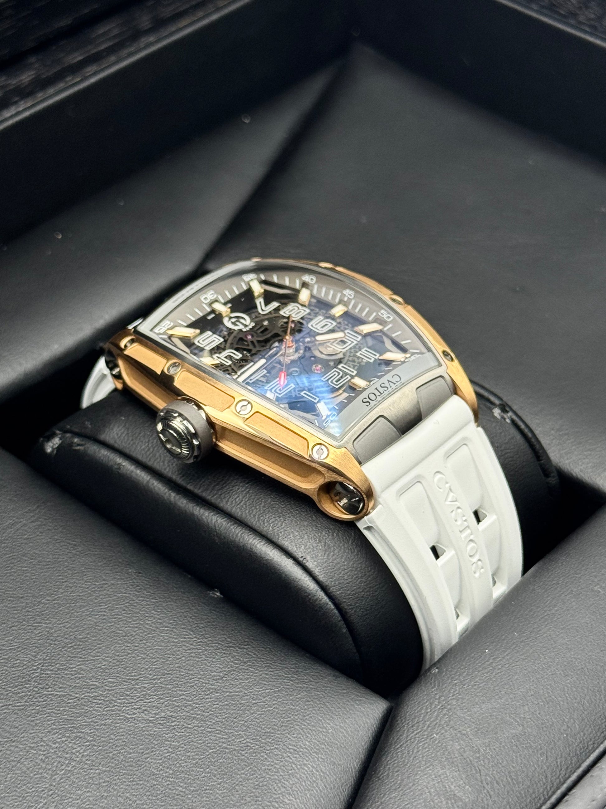 Cvstos Challenge II JetLiner SL Brancard 41mm Rose Gold & Titanium Skeleton - MyWatchLLC