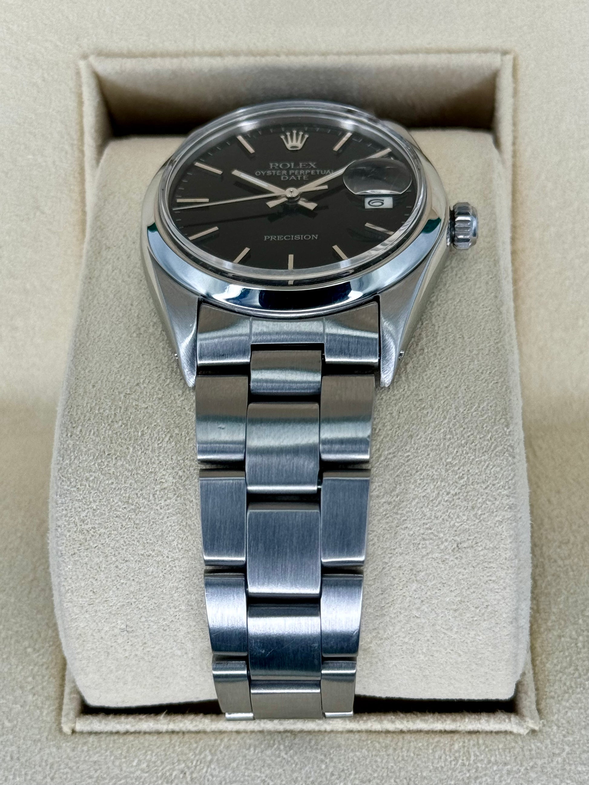 Rolex Oyster Date 34mm 6694 Black Dial - MyWatchLLC