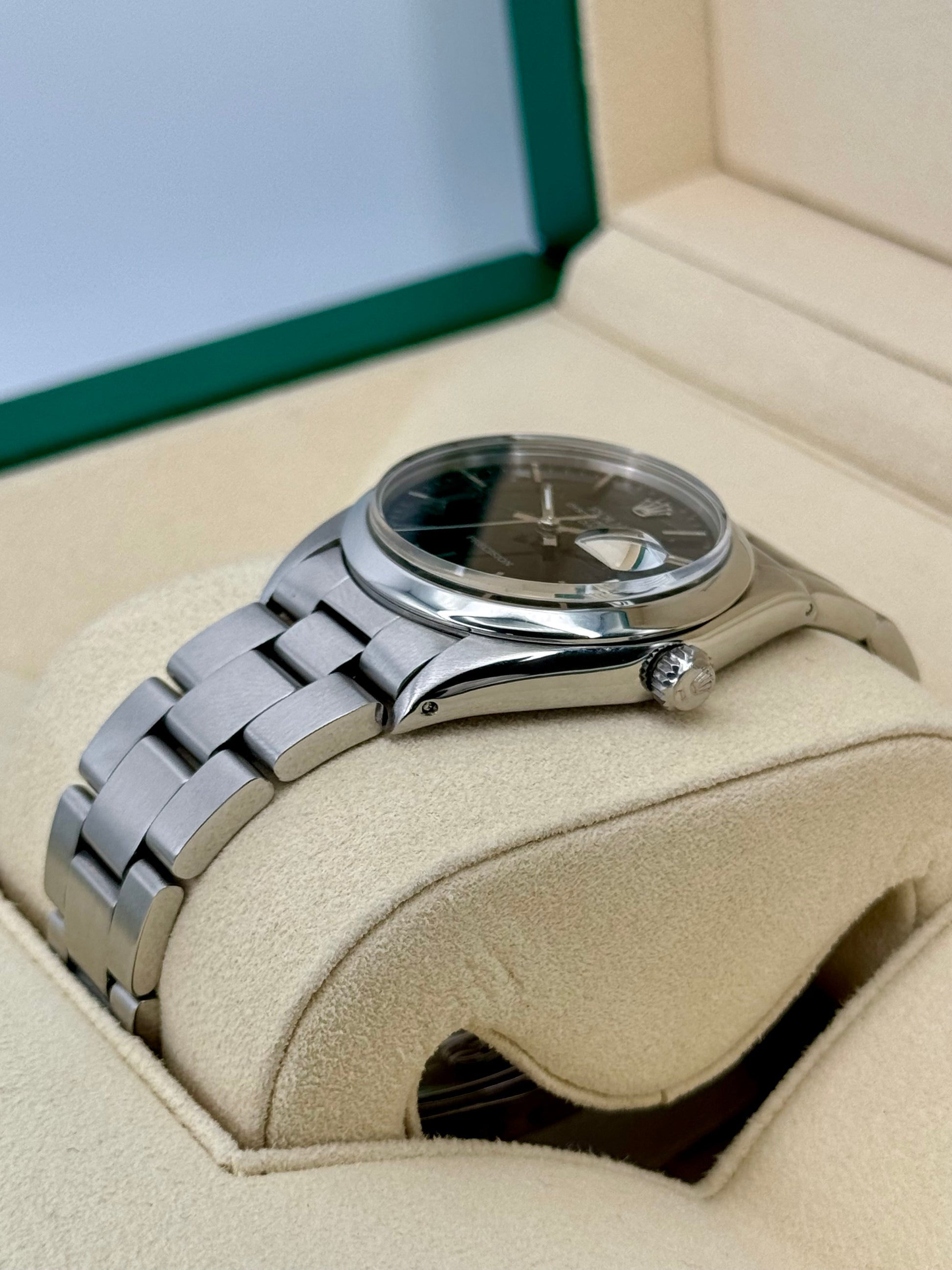 Rolex Oyster Date 34mm 6694 Black Dial - MyWatchLLC