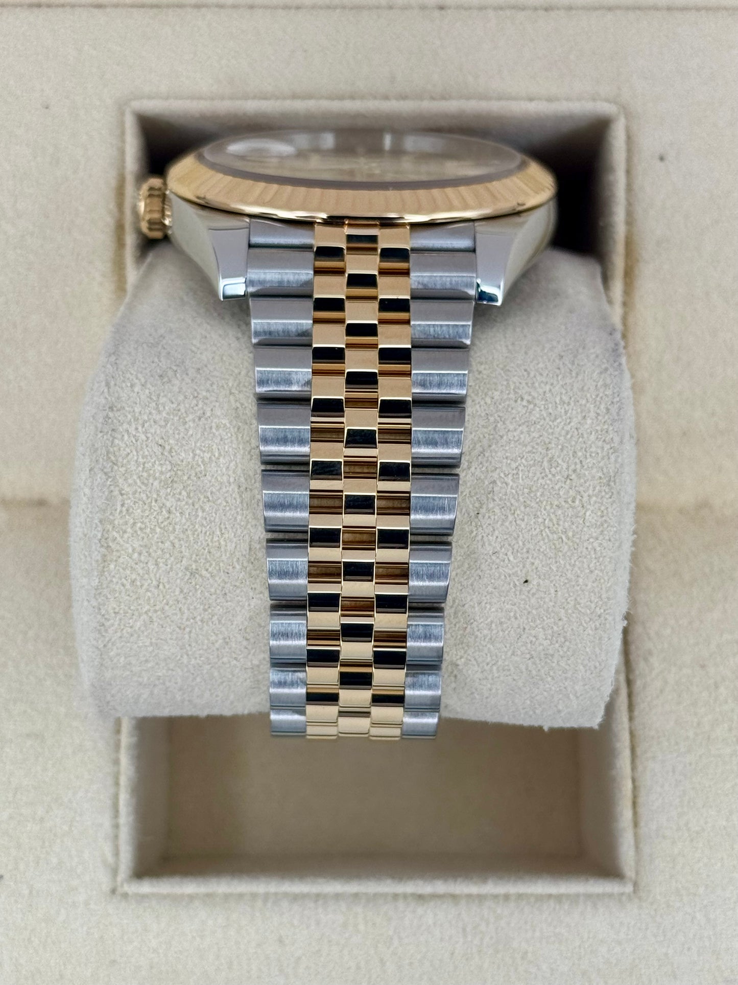 2022 Rolex Datejust 41mm 126333 Two-Tone Jubilee Champagne Motif Dial - MyWatchLLC