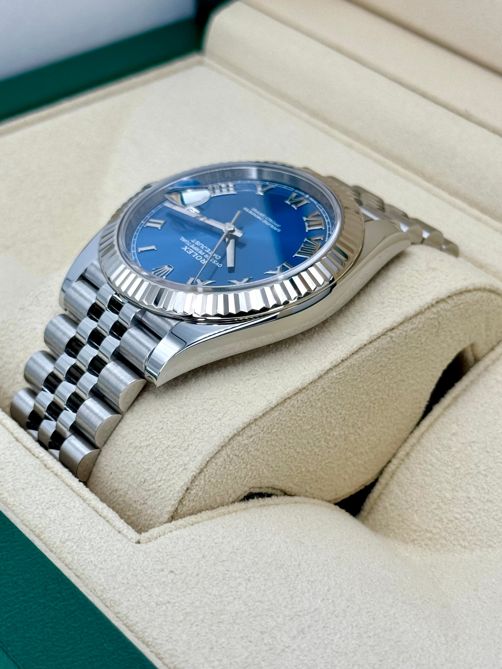 2022 Rolex Datejust 41mm 126334 Stainless Steel Jubilee Blue Dial - MyWatchLLC