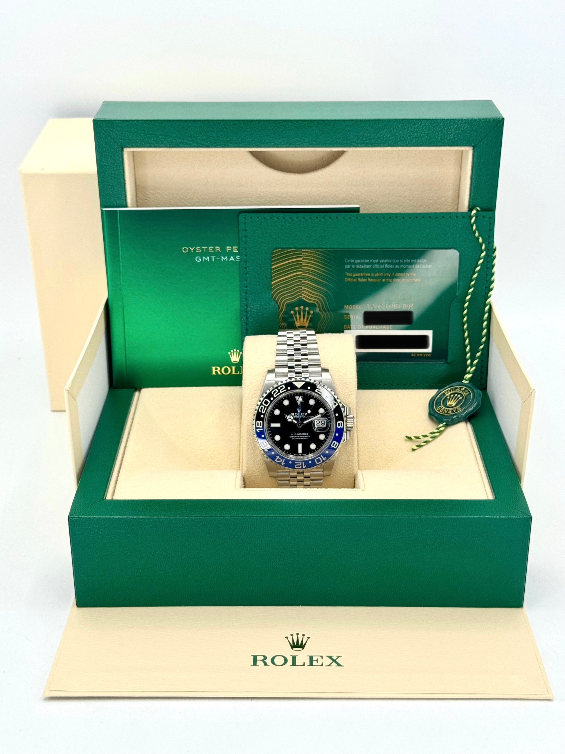 2023 Rolex GMT-Master II "Batgirl" 40mm 126710BLNR Jubilee Black Dial - MyWatchLLC