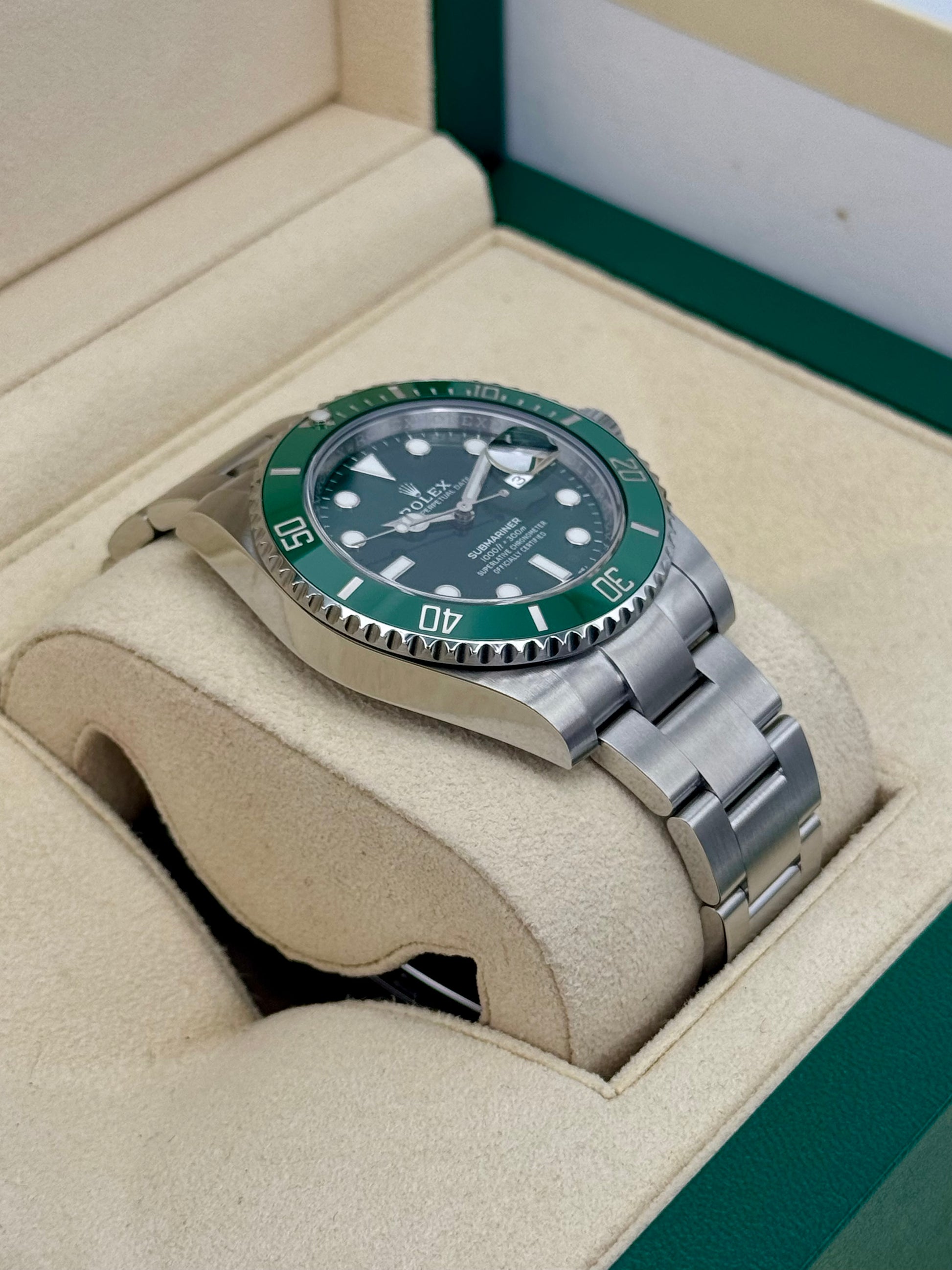 2018 Rolex Submariner “Hulk” 40mm 116610LV Green Dial - MyWatchLLC