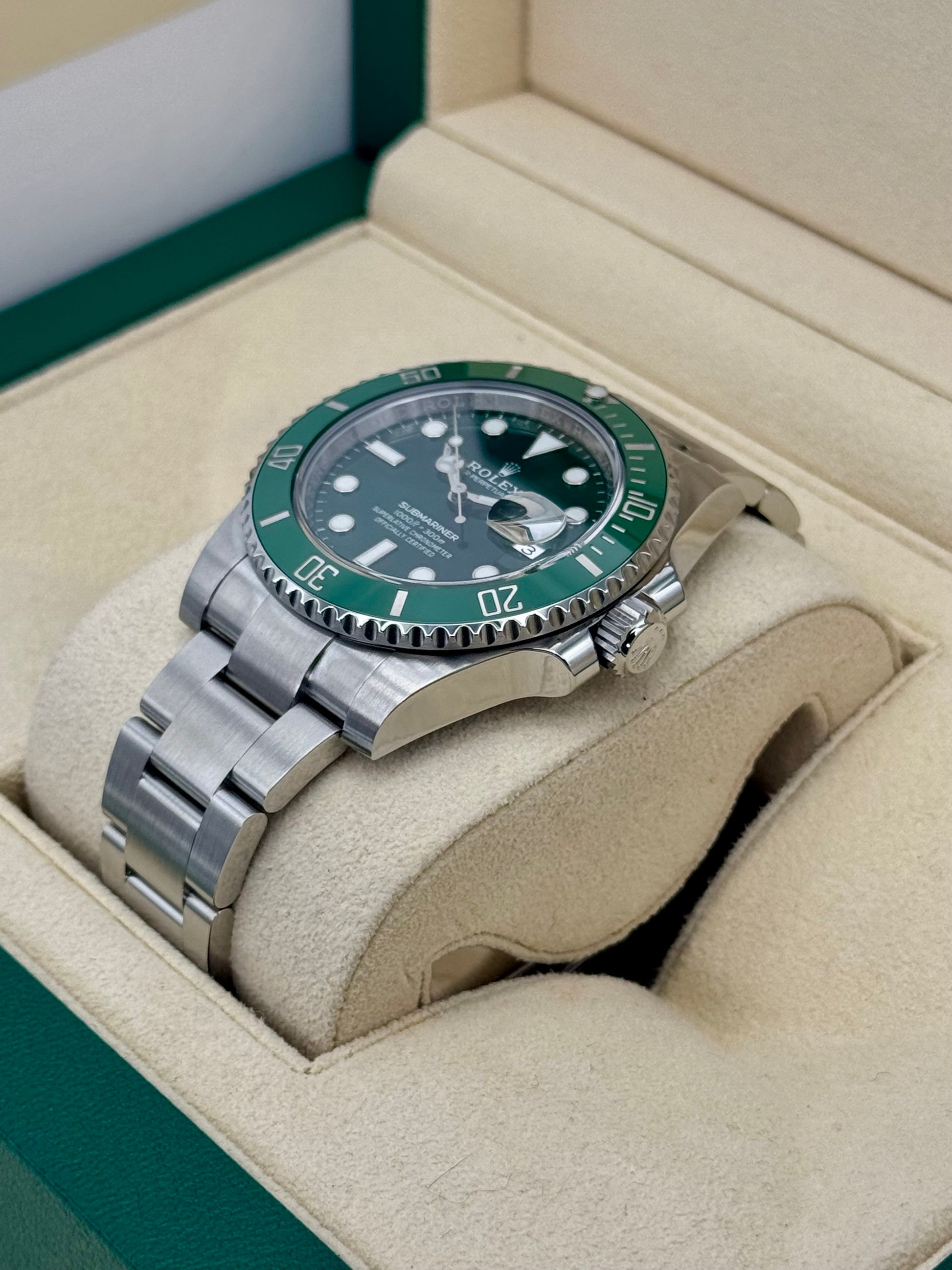 2018 Rolex Submariner “Hulk” 40mm 116610LV Green Dial - MyWatchLLC