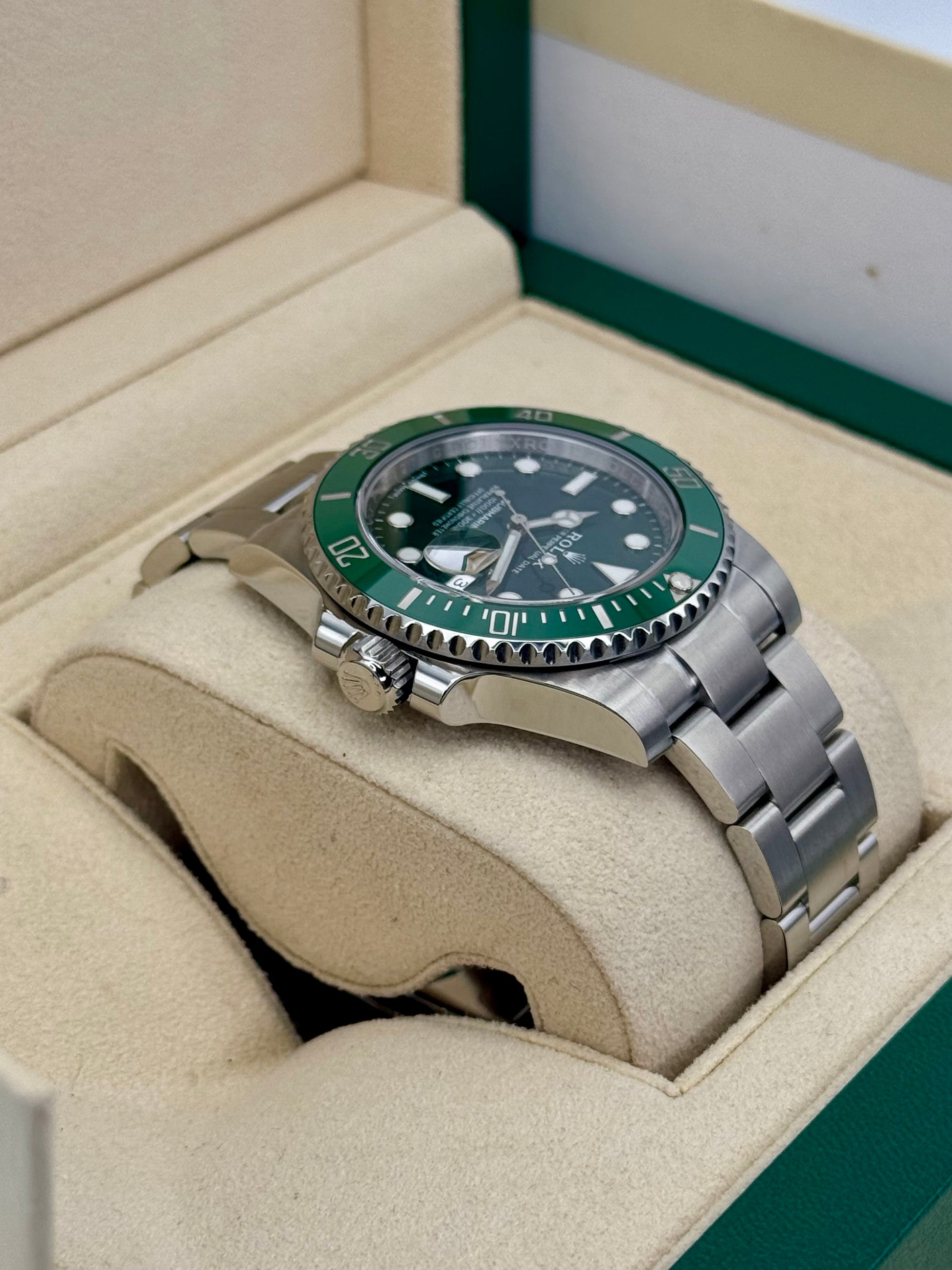 2018 Rolex Submariner “Hulk” 40mm 116610LV Green Dial - MyWatchLLC