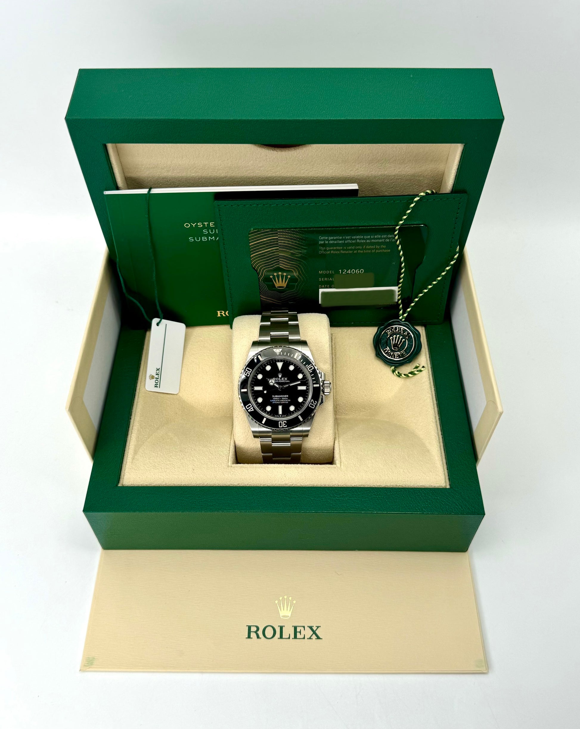NEW 2023 Rolex Submariner 41mm 124060 Stainless Steel Black Dial - MyWatchLLC