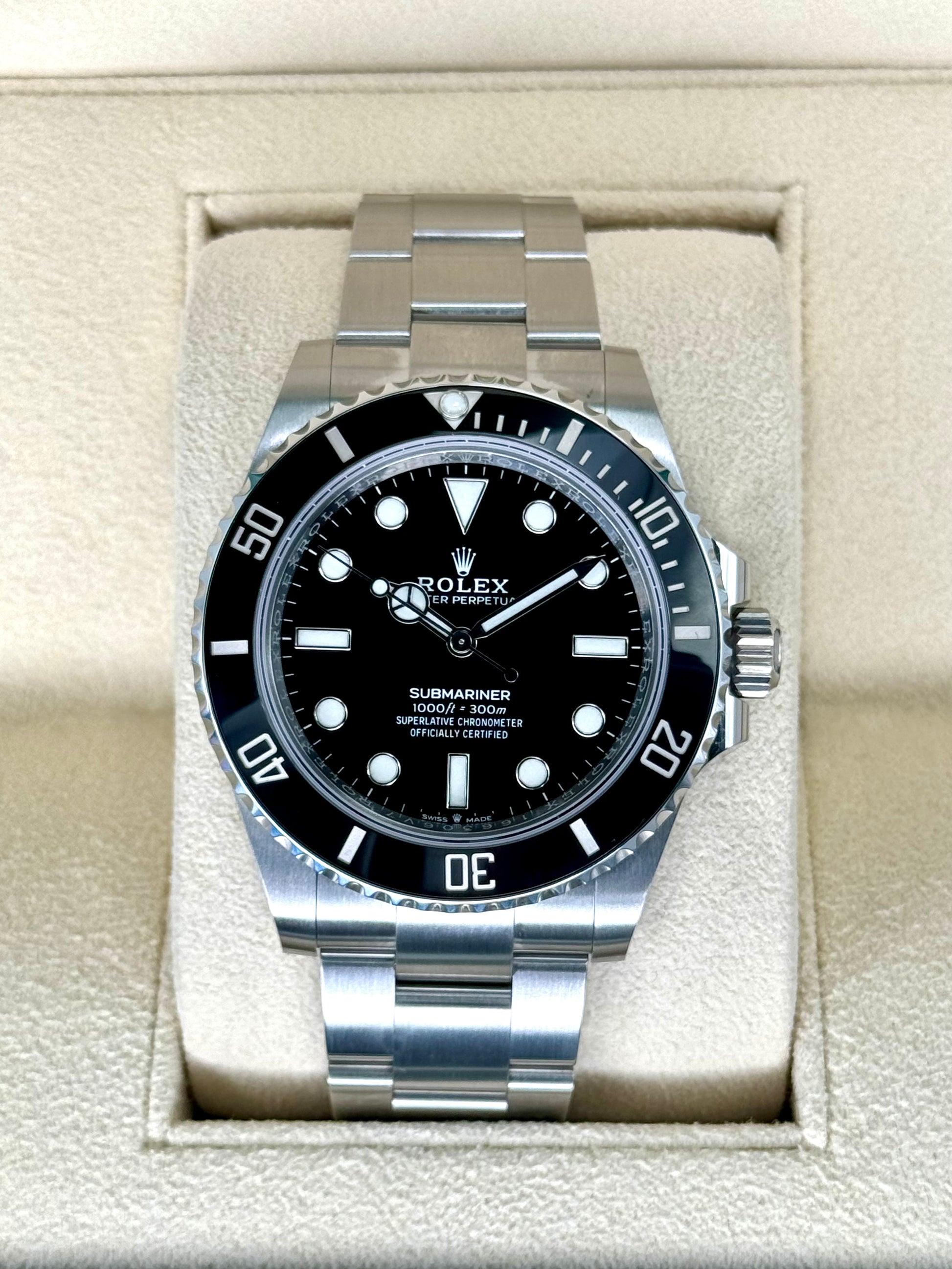 NEW 2023 Rolex Submariner 41mm 124060 Stainless Steel Black Dial - MyWatchLLC