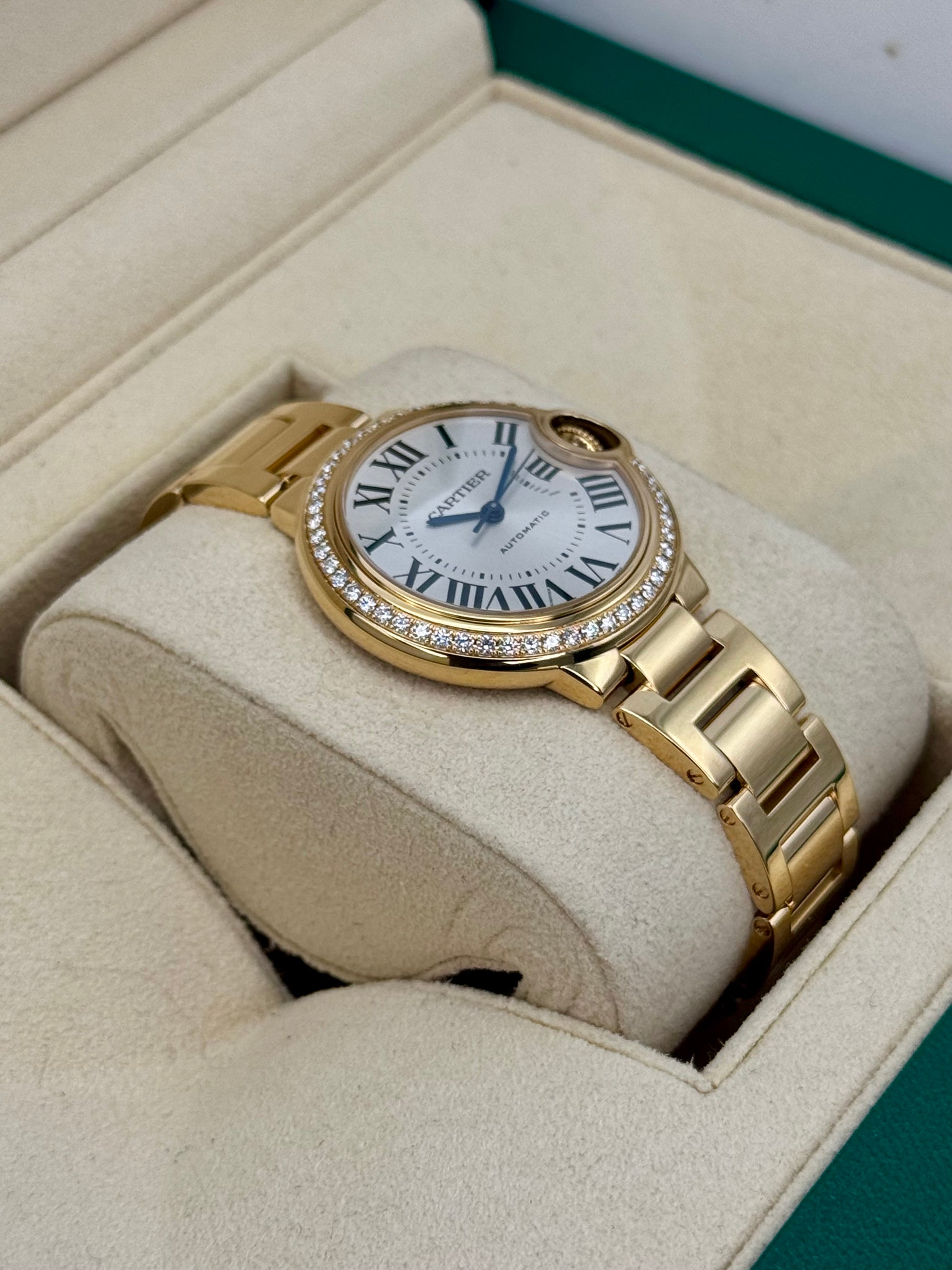 2021 Cartier Ballon Bleu De Cartier 33mm WJBB0042 Silver Dial - MyWatchLLC