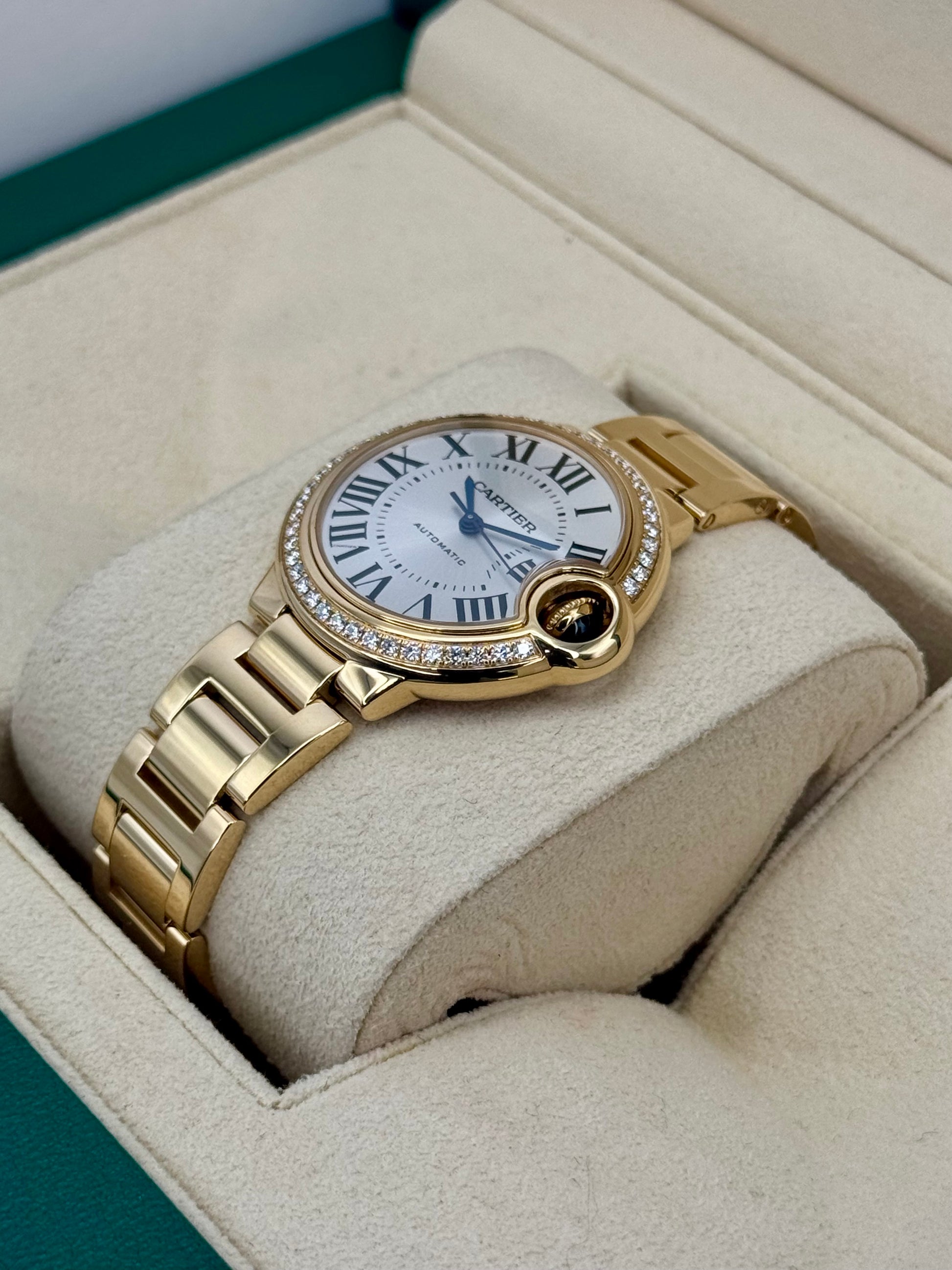 2021 Cartier Ballon Bleu De Cartier 33mm WJBB0042 Silver Dial - MyWatchLLC