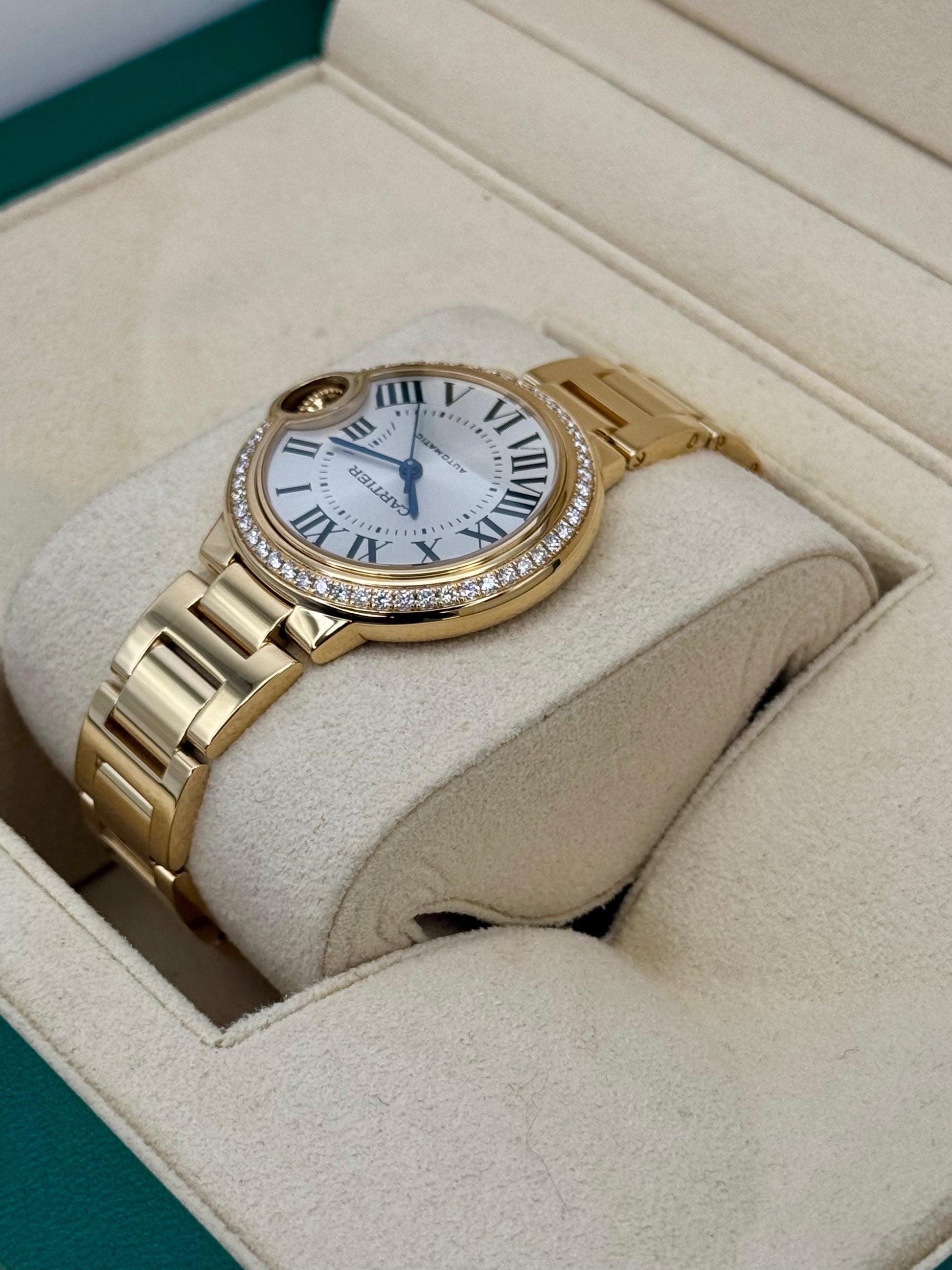 2021 Cartier Ballon Bleu De Cartier 33mm WJBB0042 Silver Dial - MyWatchLLC