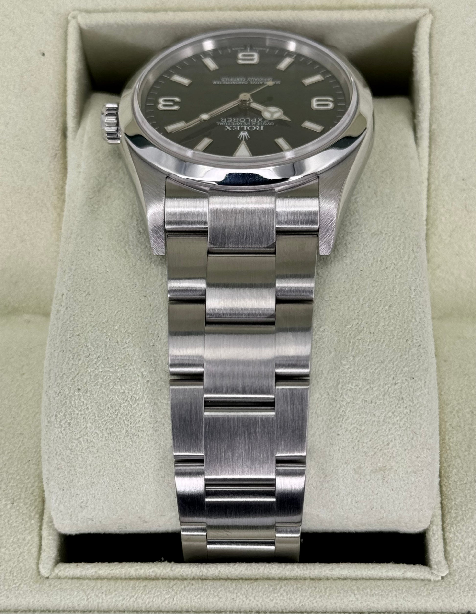 2007 Rolex Explorer 36mm 114270 Stainless Steel Black Dial - MyWatchLLC