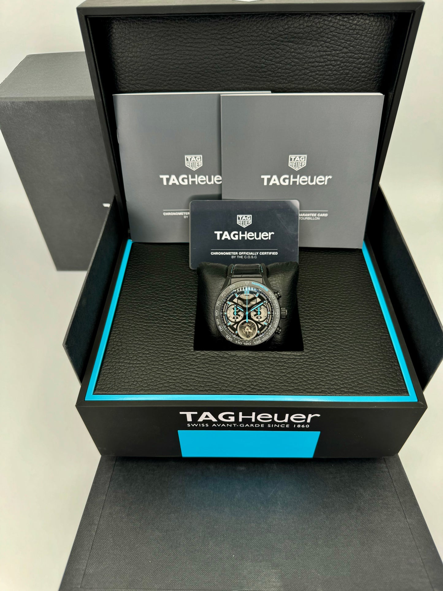 TAG Heuer Carrera Tourbillon Chronograph 45mm CAR5A97 Limited Edition - MyWatchLLC