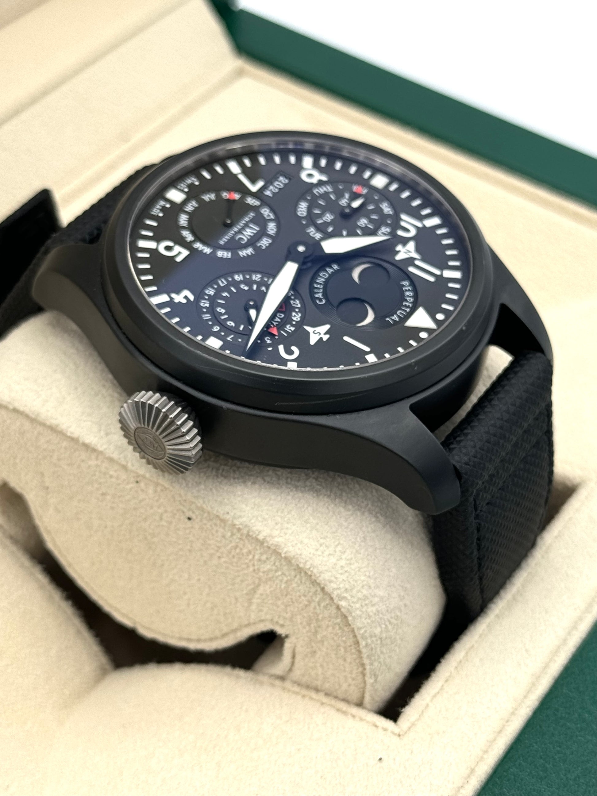 2013 IWC Top Gun Perpetual Calendar Big Pilot 48mm IW502902 Ceramic - MyWatchLLC