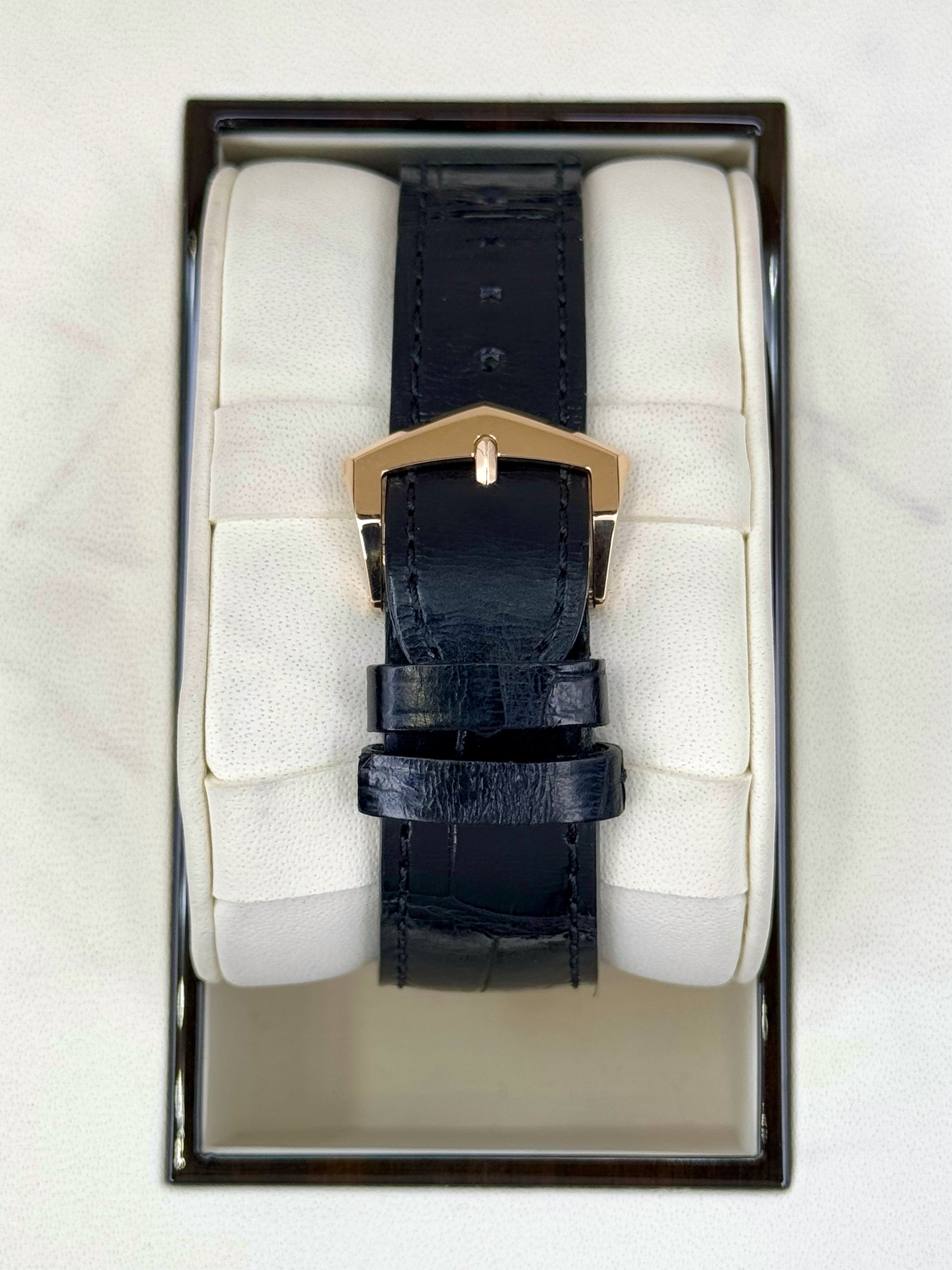 2014 Patek Philippe Annual Calender 40mm 5205R Rose Gold Black Dial - MyWatchLLC