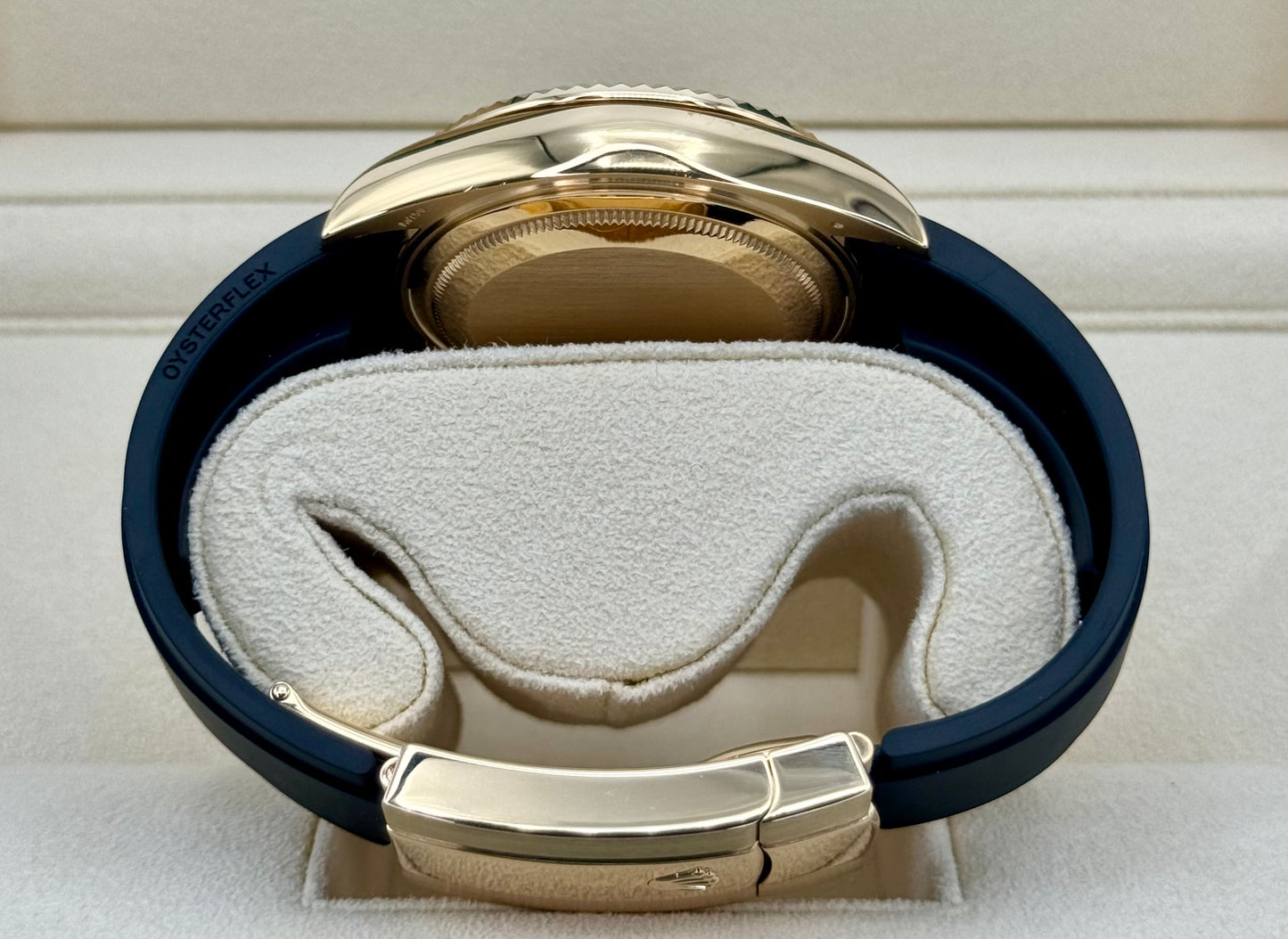 2022 Rolex Sky-Dweller 42mm 326238 Yellow Gold Oysterflex Black Dial - MyWatchLLC