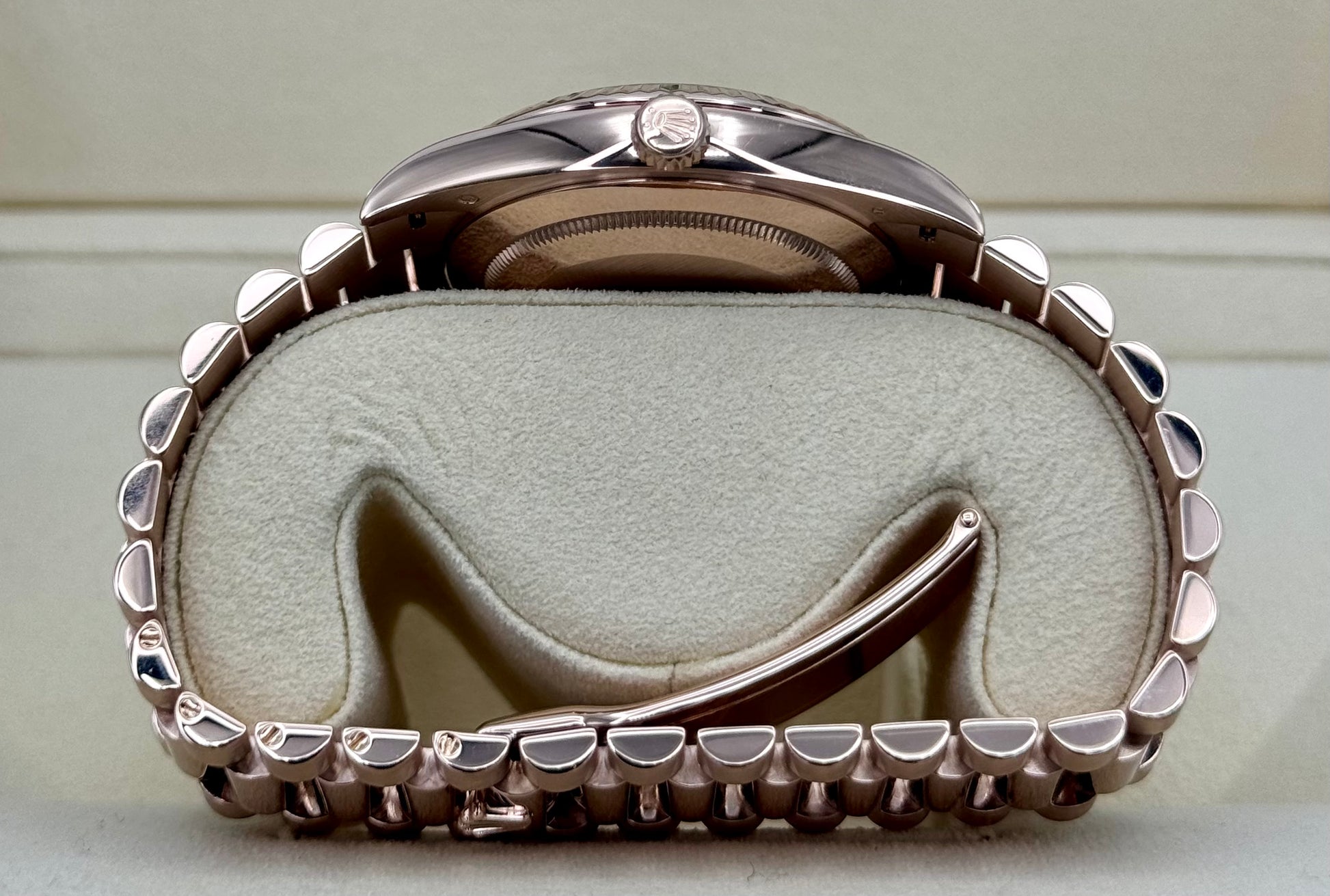 2019 Rolex Day-Date 40mm 228235 Presidential Rose Gold Olive Dial - MyWatchLLC