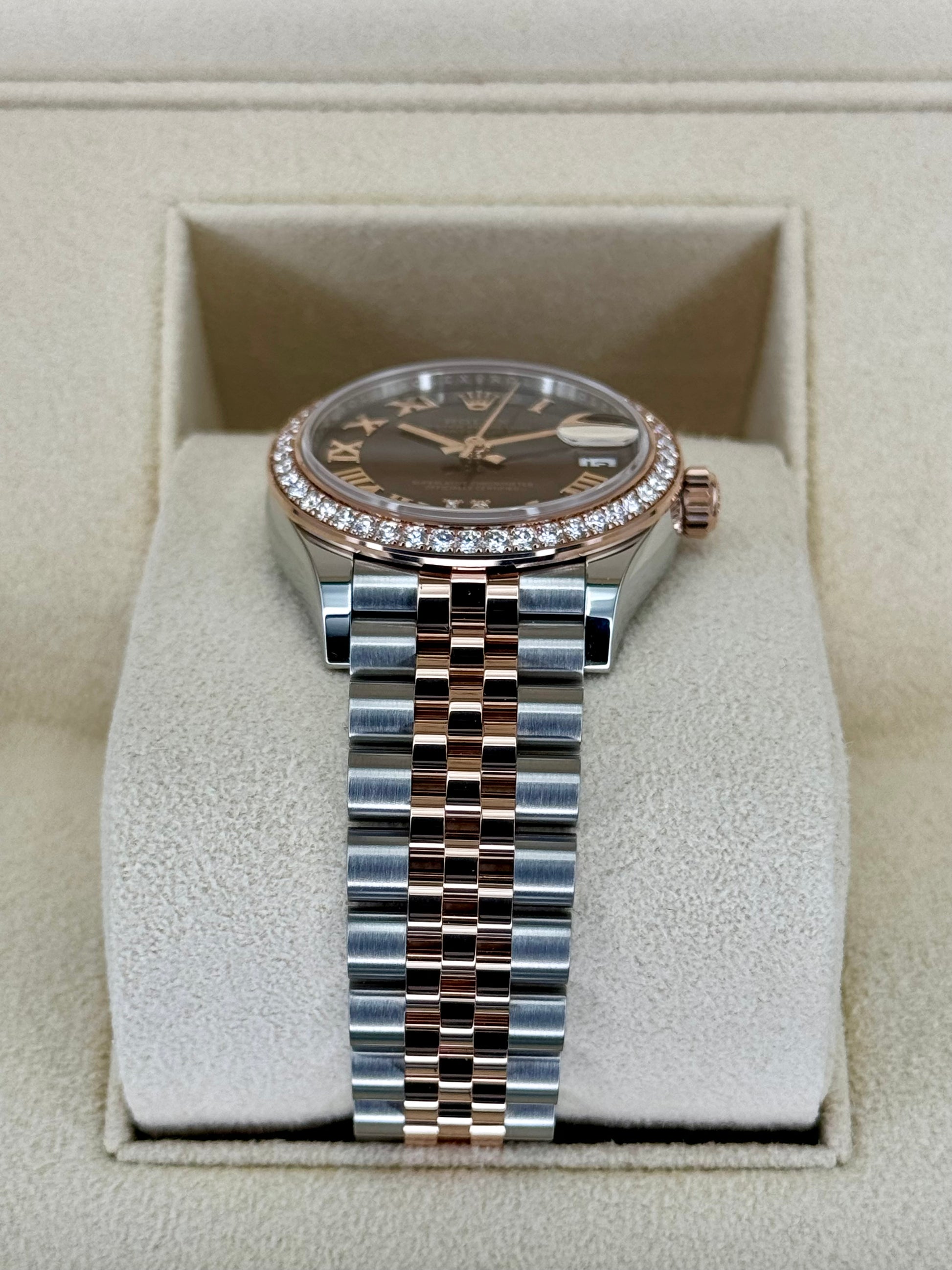 NEW 2023 Rolex Lady Datejust 31mm 278381RBR Two-Tone Chocolate Dial - MyWatchLLC