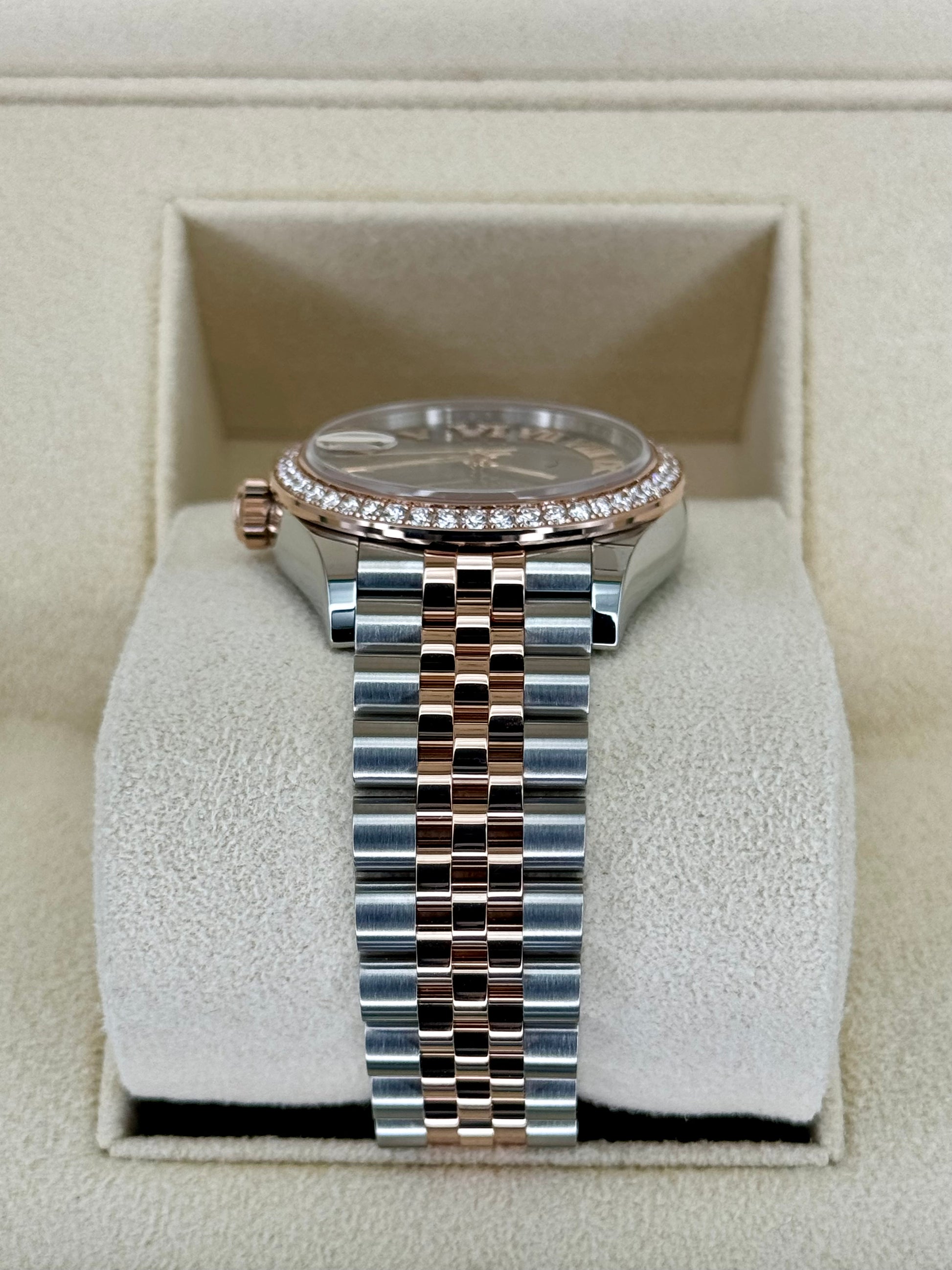 NEW 2023 Rolex Lady Datejust 31mm 278381RBR Two-Tone Chocolate Dial - MyWatchLLC
