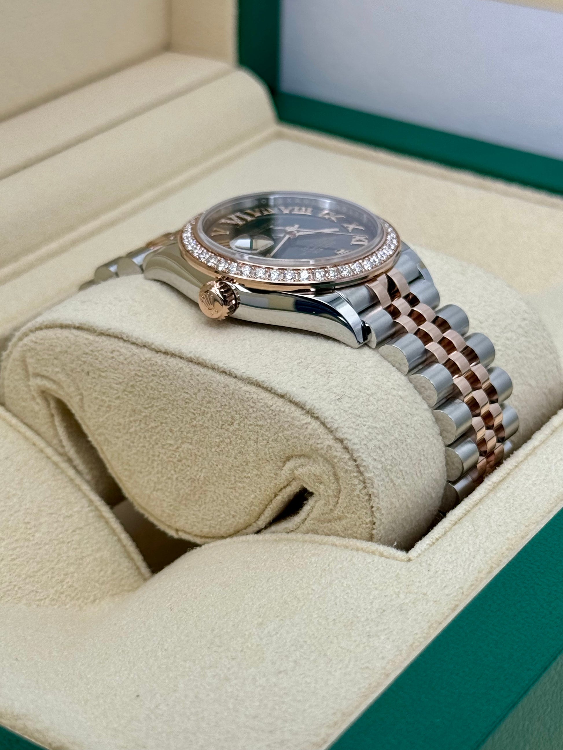 NEW 2023 Rolex Lady Datejust 31mm 278381RBR Two-Tone Chocolate Dial - MyWatchLLC