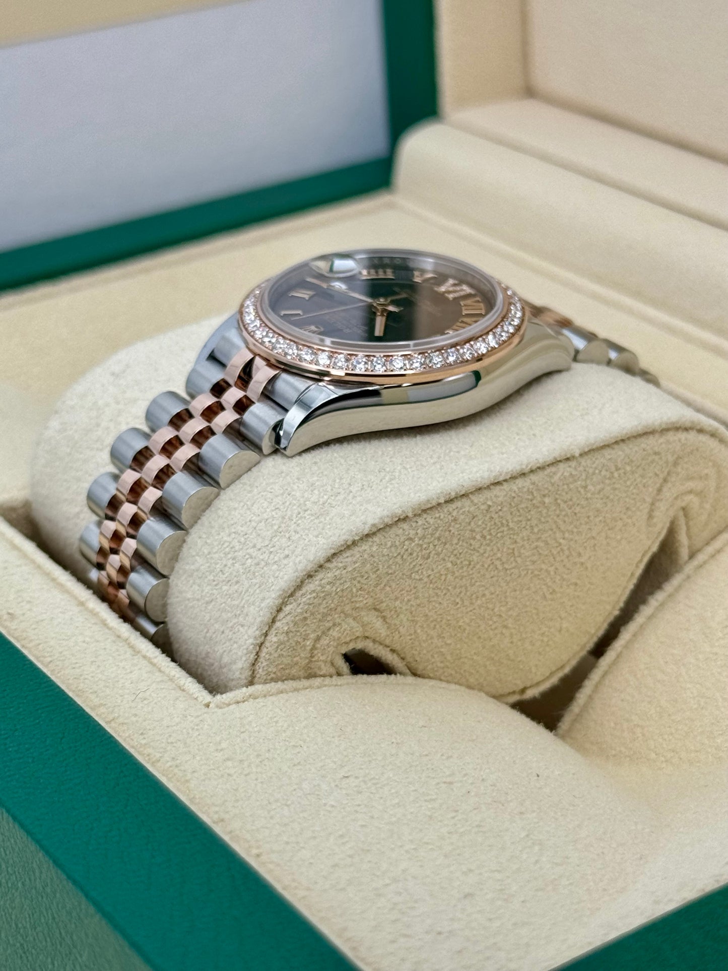 NEW 2023 Rolex Lady Datejust 31mm 278381RBR Two-Tone Chocolate Dial - MyWatchLLC