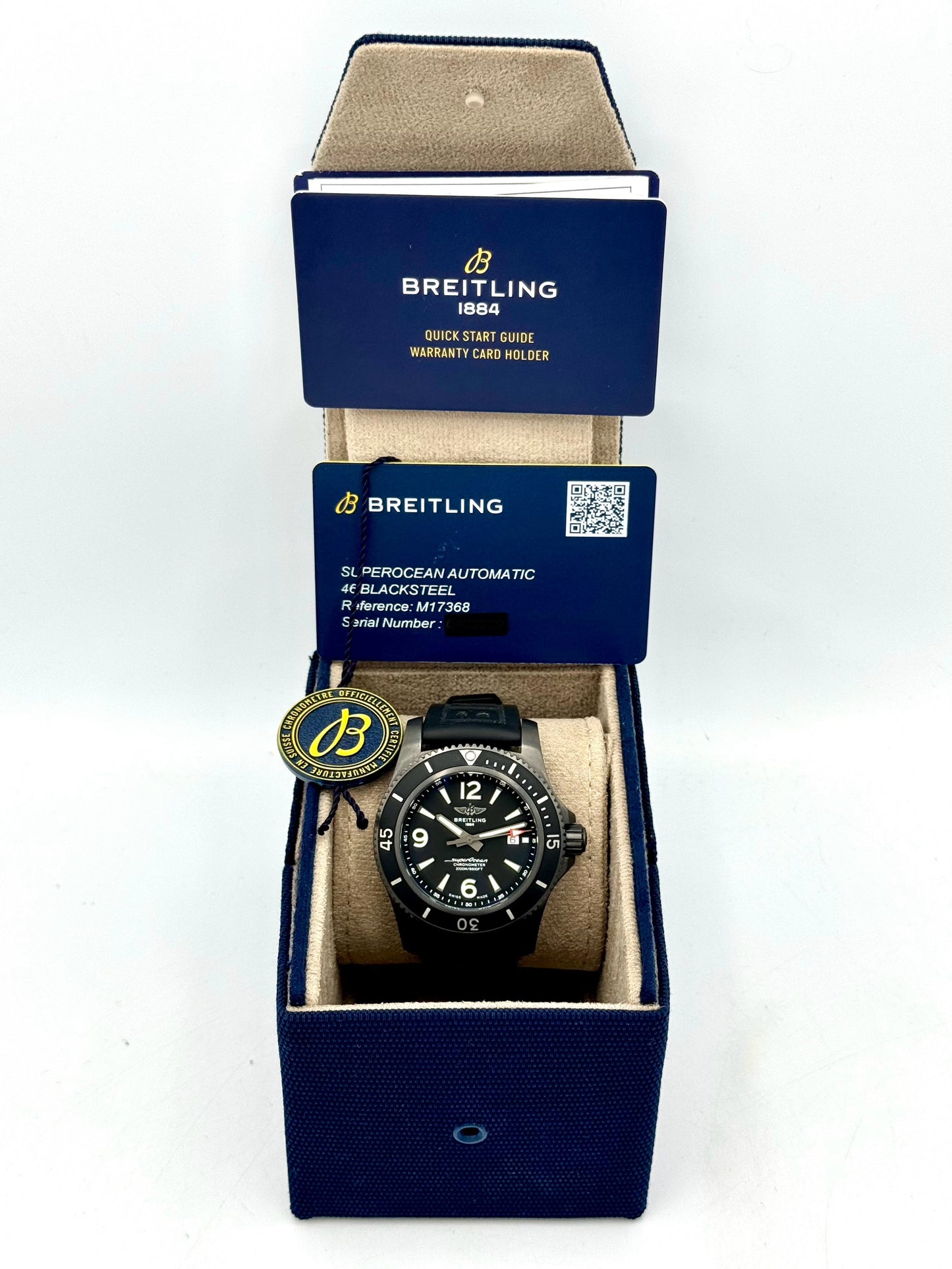 2022 Breitling Superocean Automatic 46mm M17368 Black Dial - MyWatchLLC