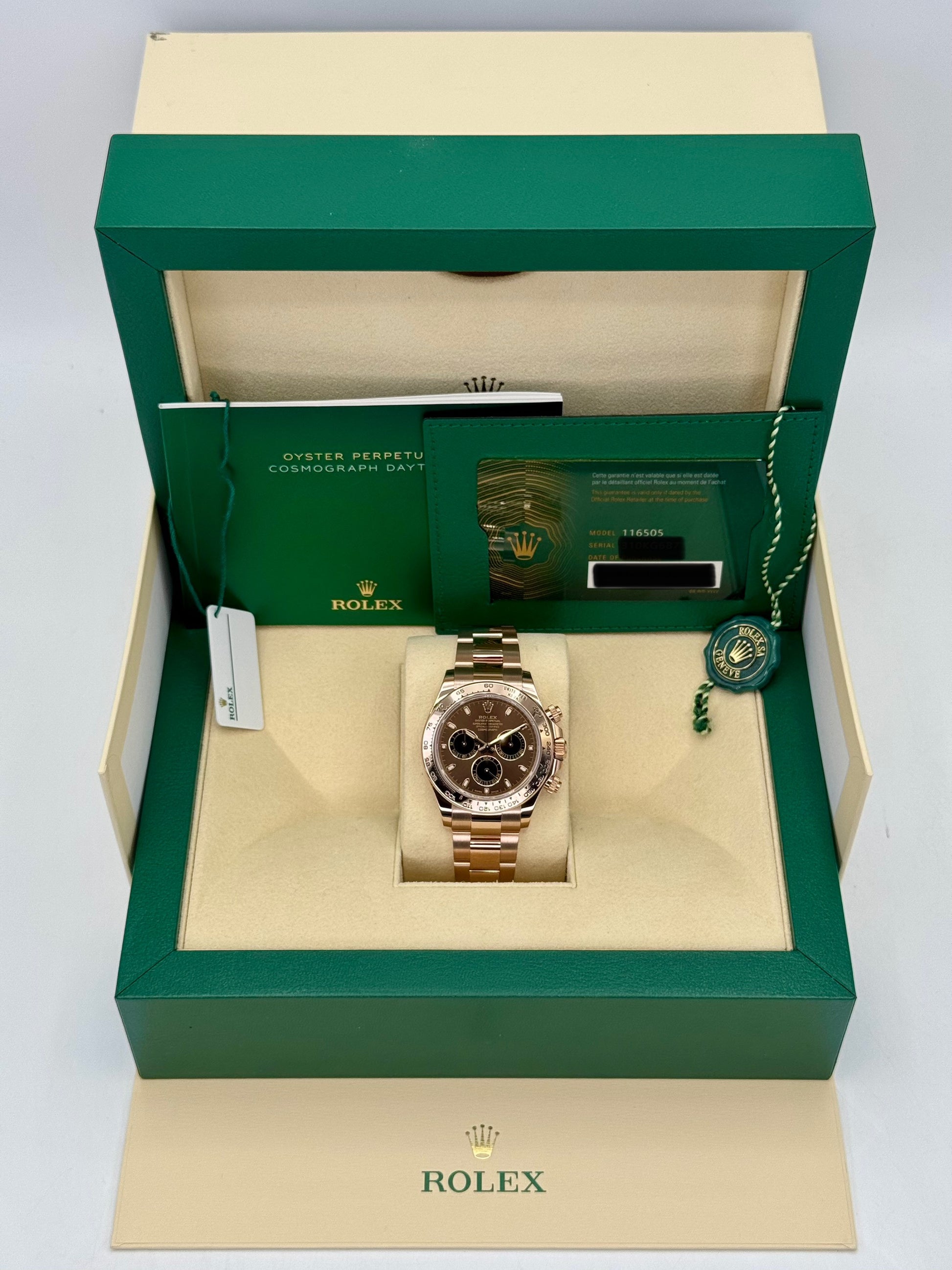 2023 Rolex Daytona 40mm 116505 Rose Gold Chocolate Dial - MyWatchLLC