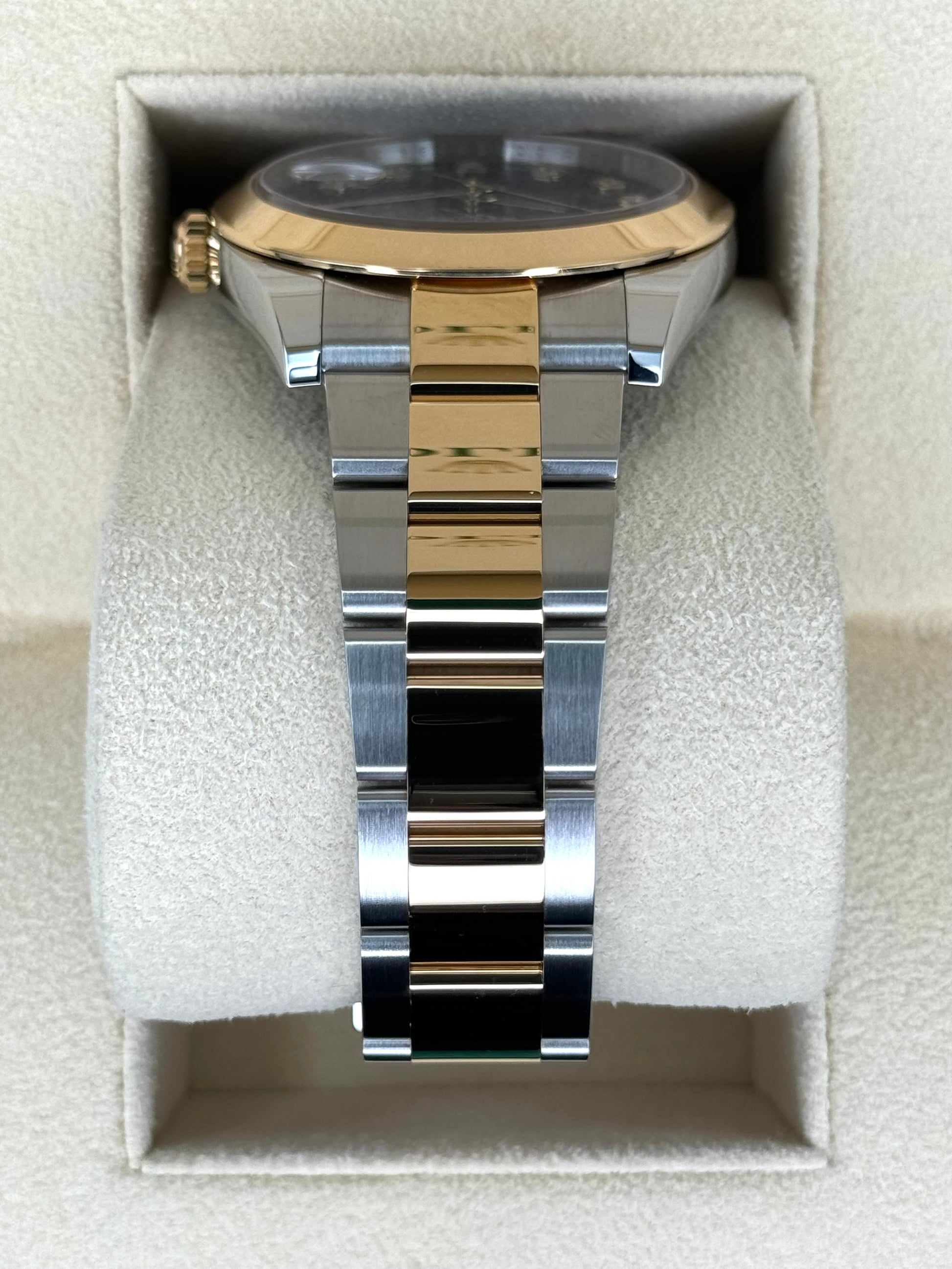 2023 Rolex Datejust 41mm 126303 Two-Tone Oyster Black Diamond Dial - MyWatchLLC