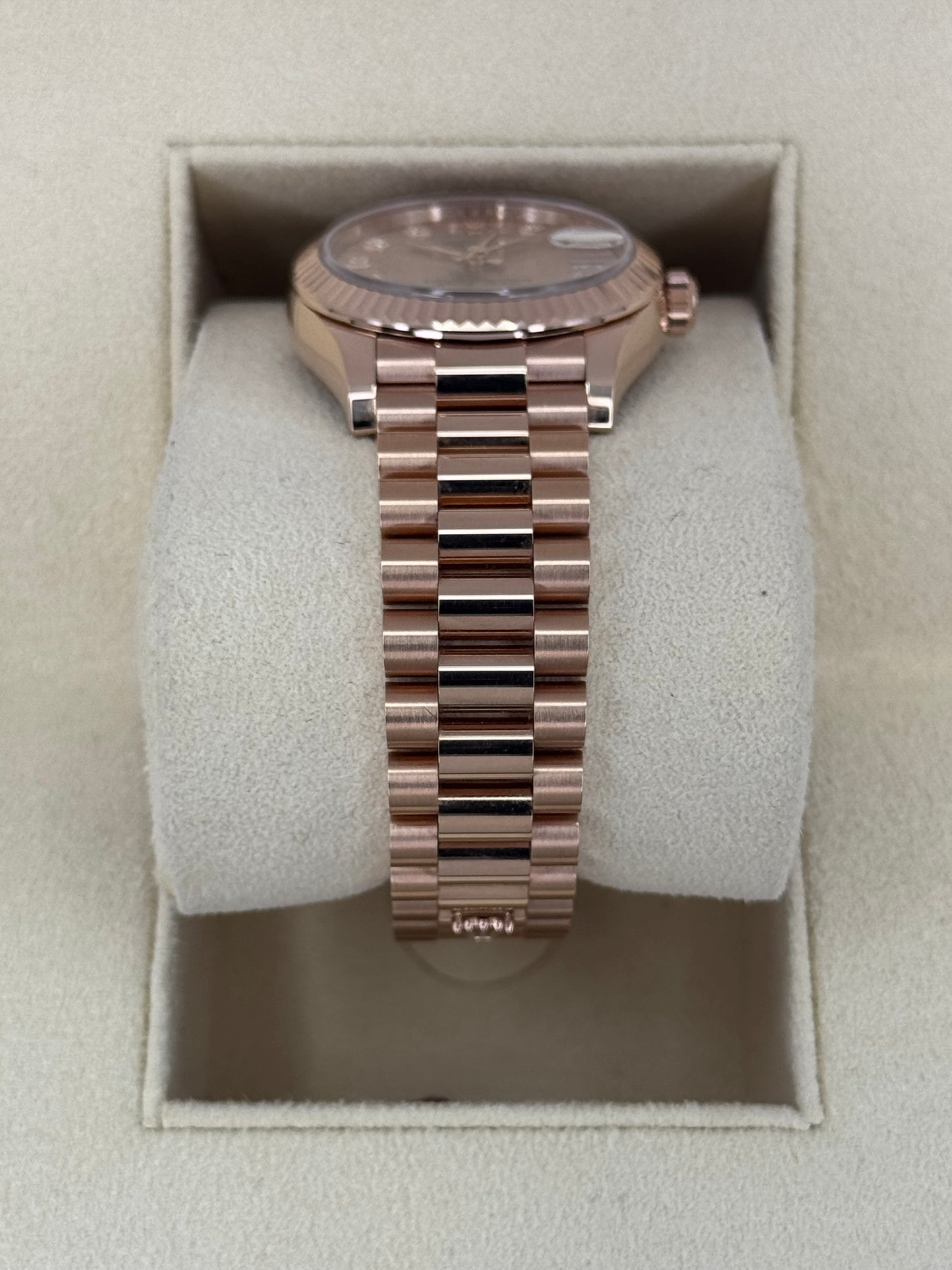 2023 Rolex Datejust 31mm 278275 Rose Gold Rose Diamond Dial - MyWatchLLC