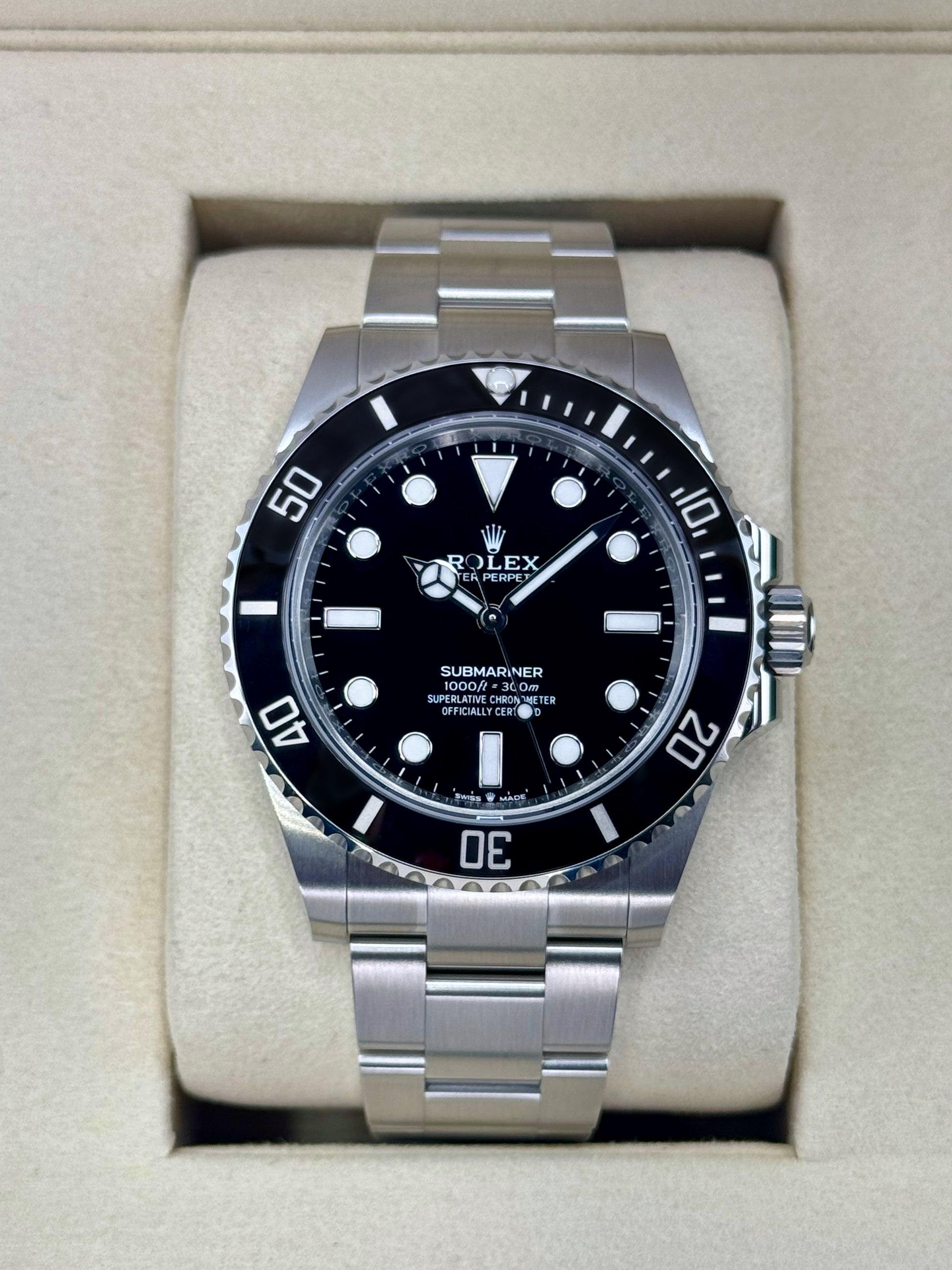 NEW 2025 Rolex Submariner 41mm 124060 Stainless Steel Black Dial - MyWatchLLC