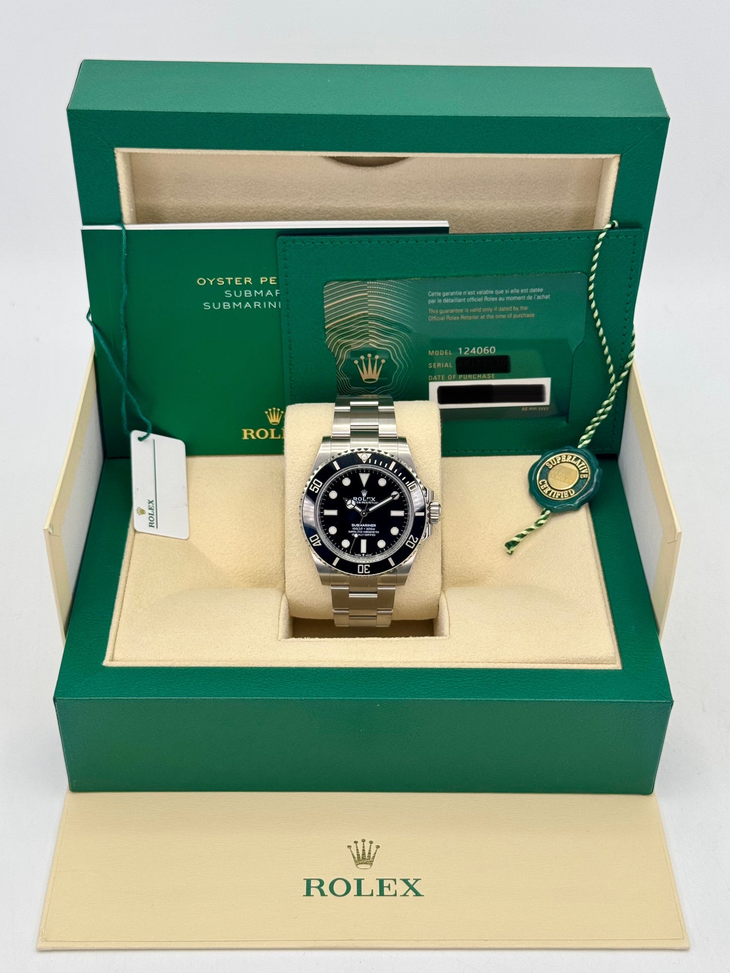 NEW 2024 Rolex Submariner 41mm 124060 Stainless Steel Black Dial - MyWatchLLC