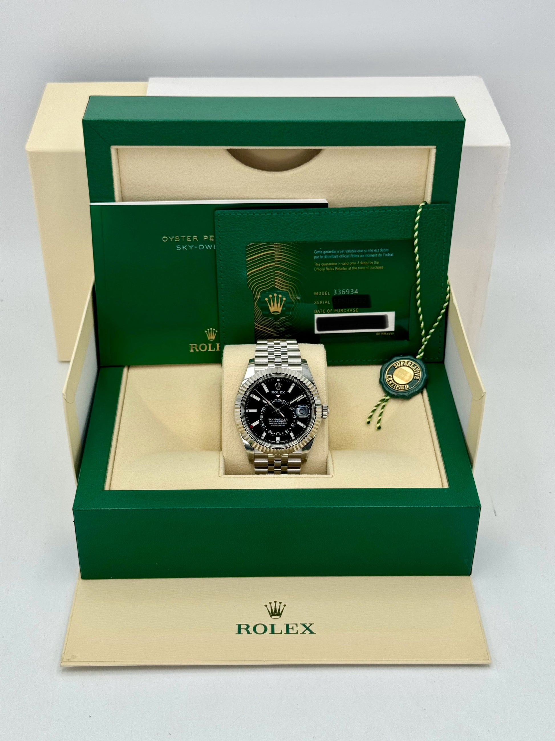 NEW 2024 Rolex Sky-Dweller 42mm 336934 Jubilee Black Dial - MyWatchLLC