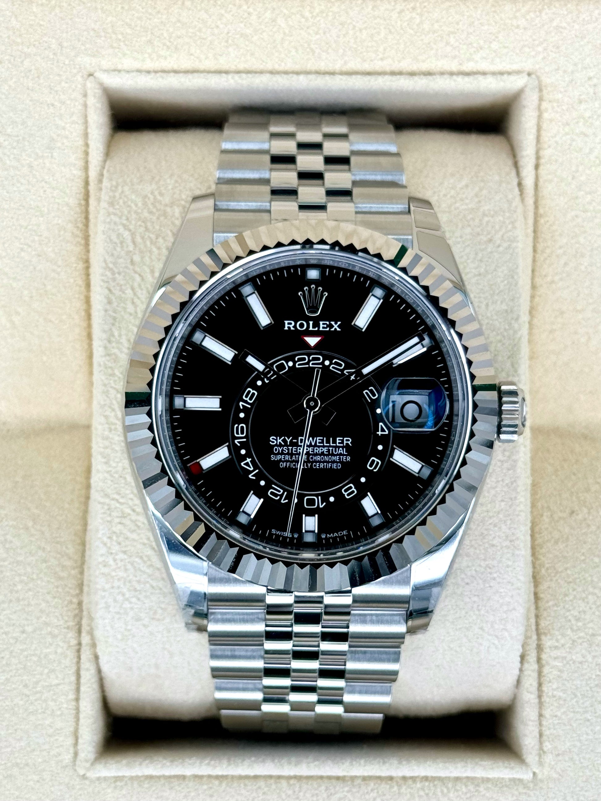 NEW 2024 Rolex Sky-Dweller 42mm 336934 Jubilee Black Dial - MyWatchLLC
