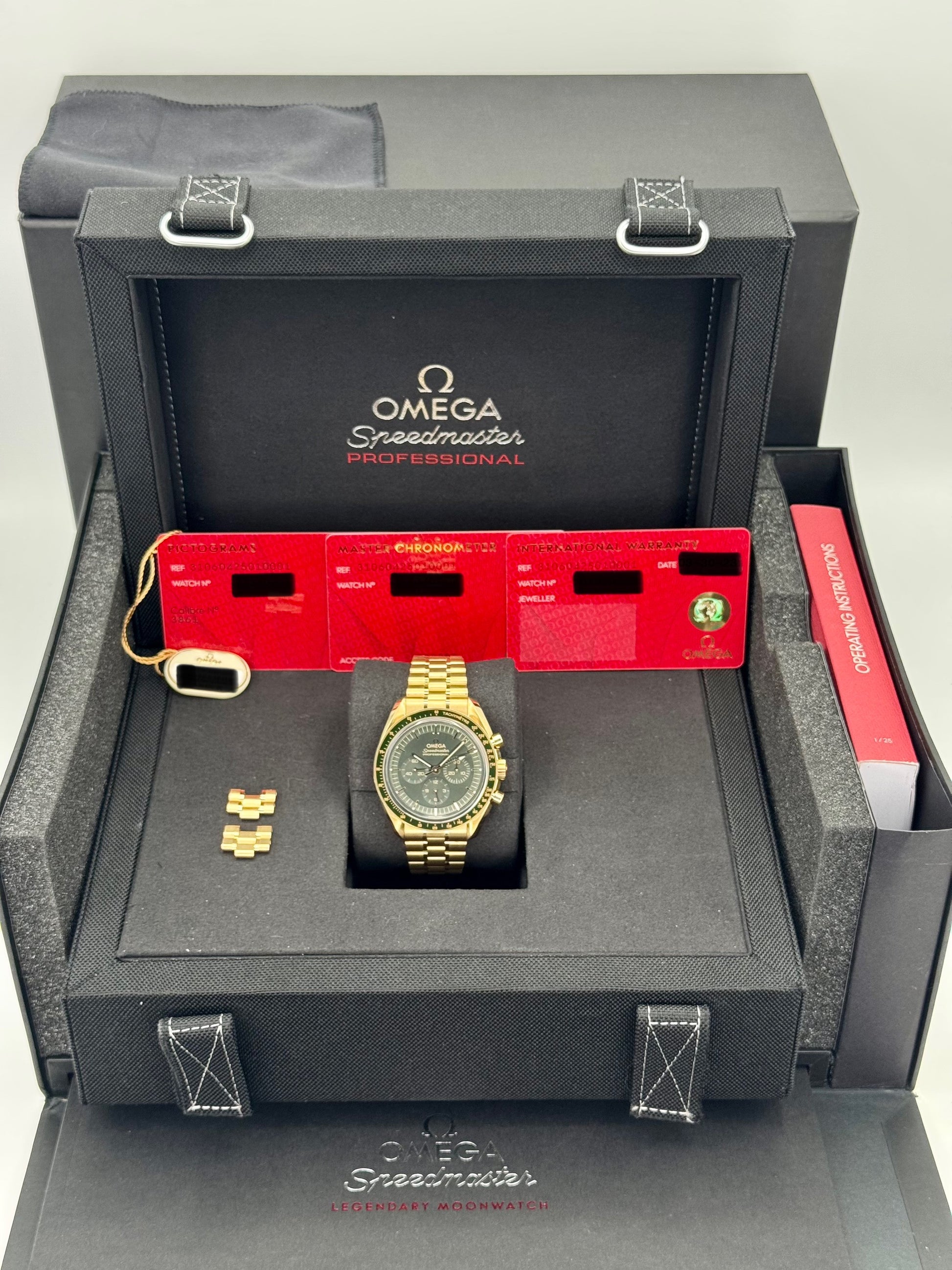 2023 Omega Speedmaster Moonwatch 42mm Moonshine Gold Green Dial - MyWatchLLC