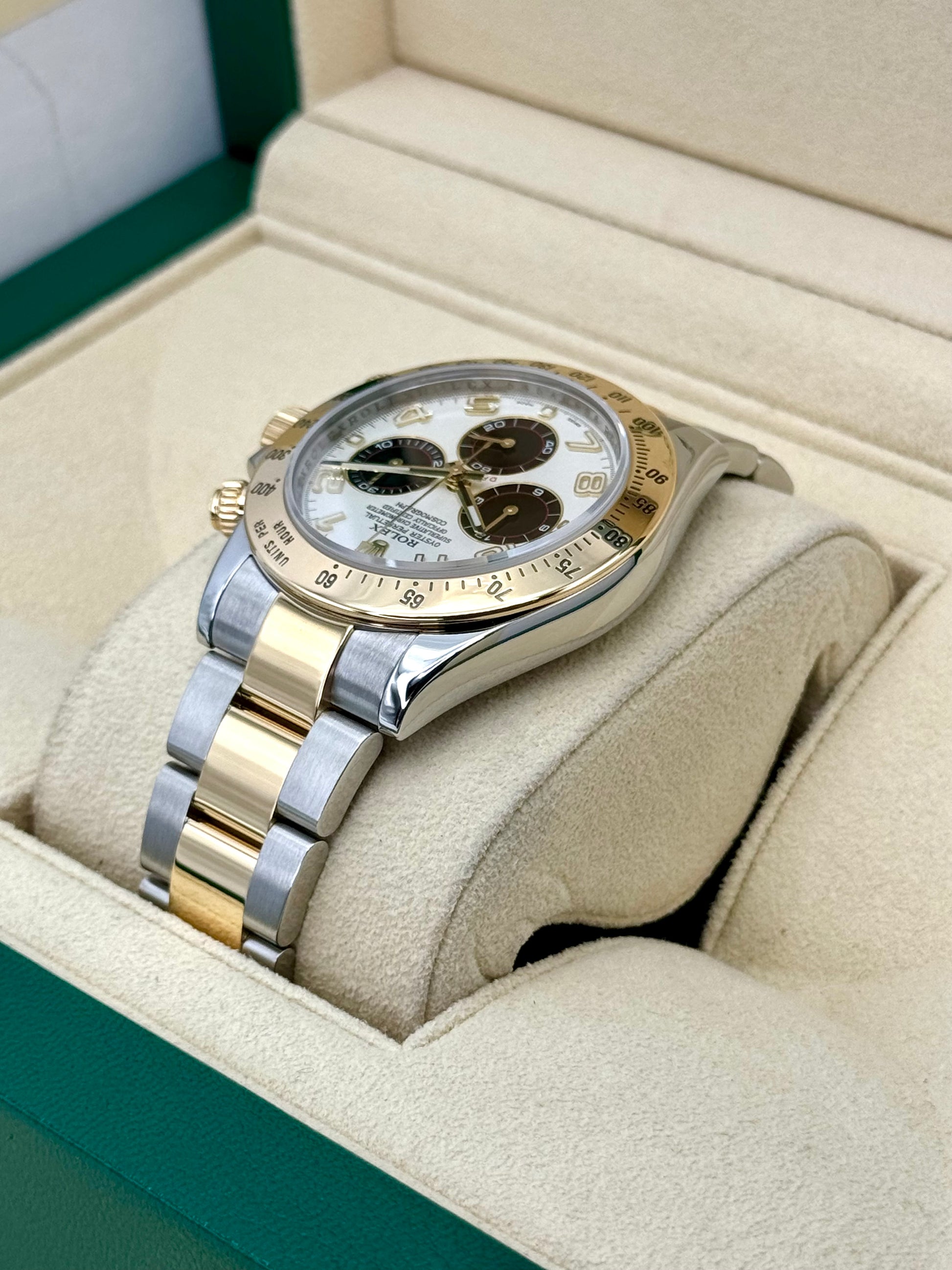 2019 Rolex Daytona 40mm 116523 116523 Panda Arabic Racing Dial - MyWatchLLC