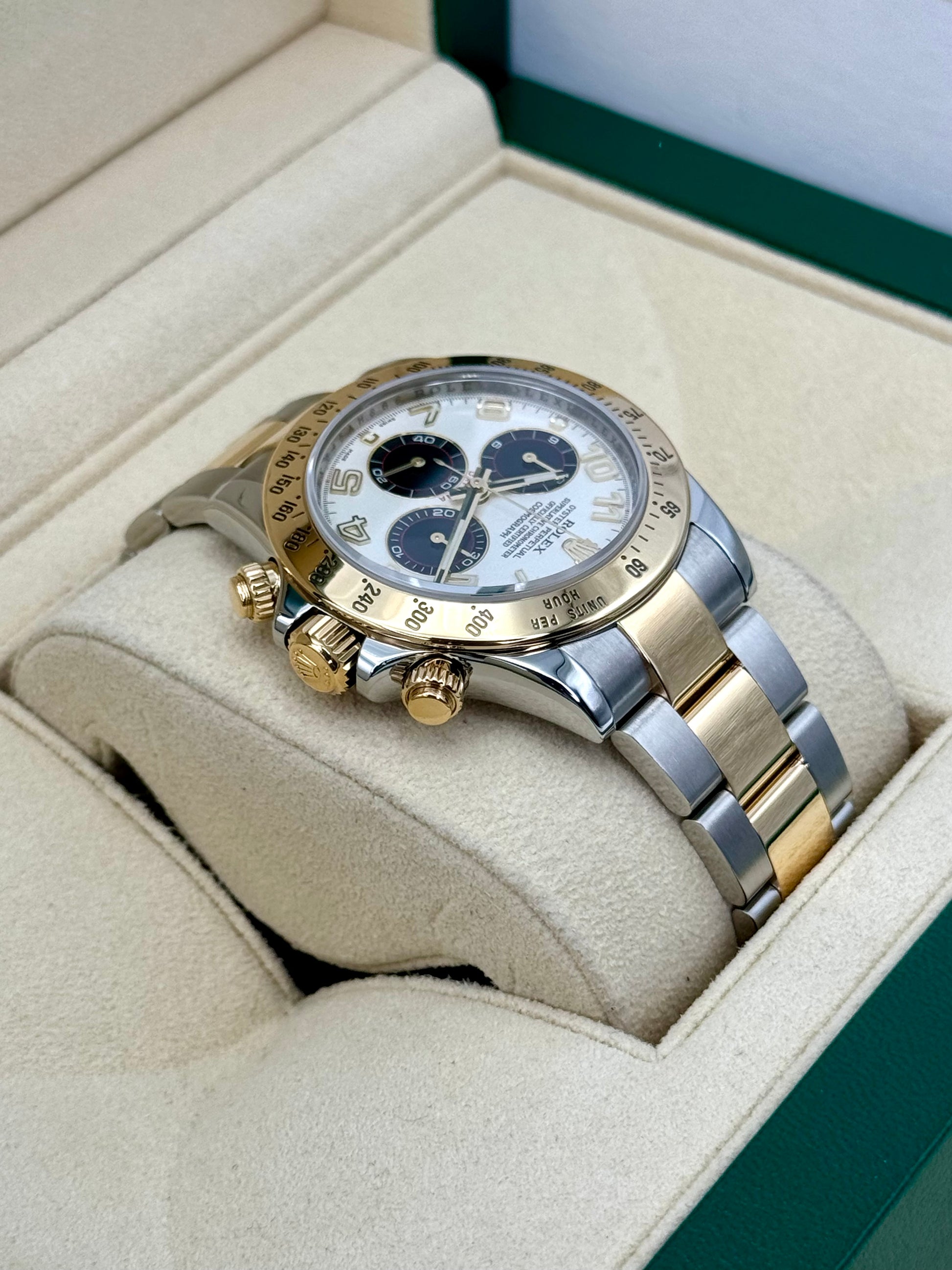 2019 Rolex Daytona 40mm 116523 116523 Panda Arabic Racing Dial - MyWatchLLC