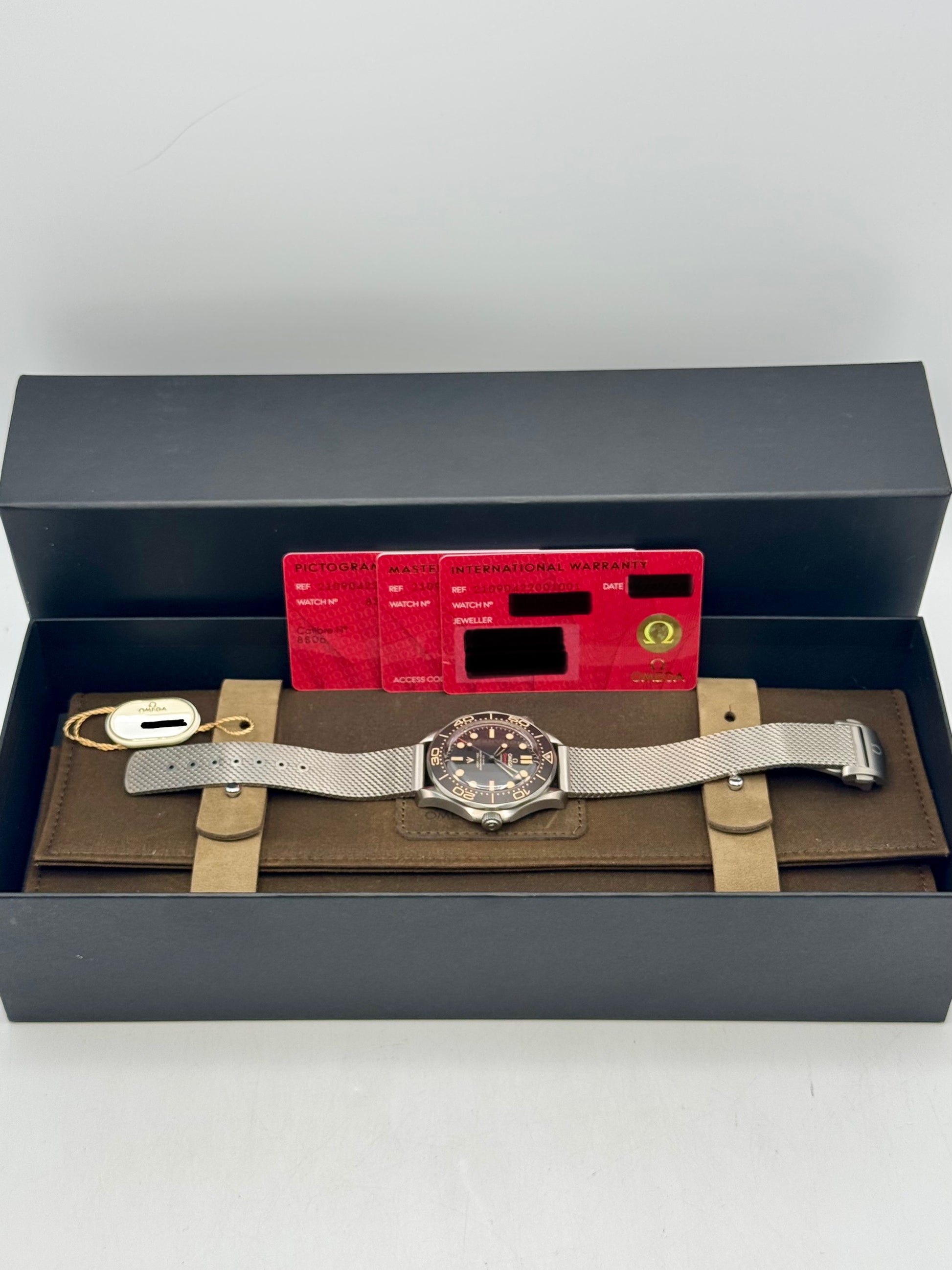 2023 Omega Seamaster Diver 300M 007 42mm Titanium Brown Dial - MyWatchLLC