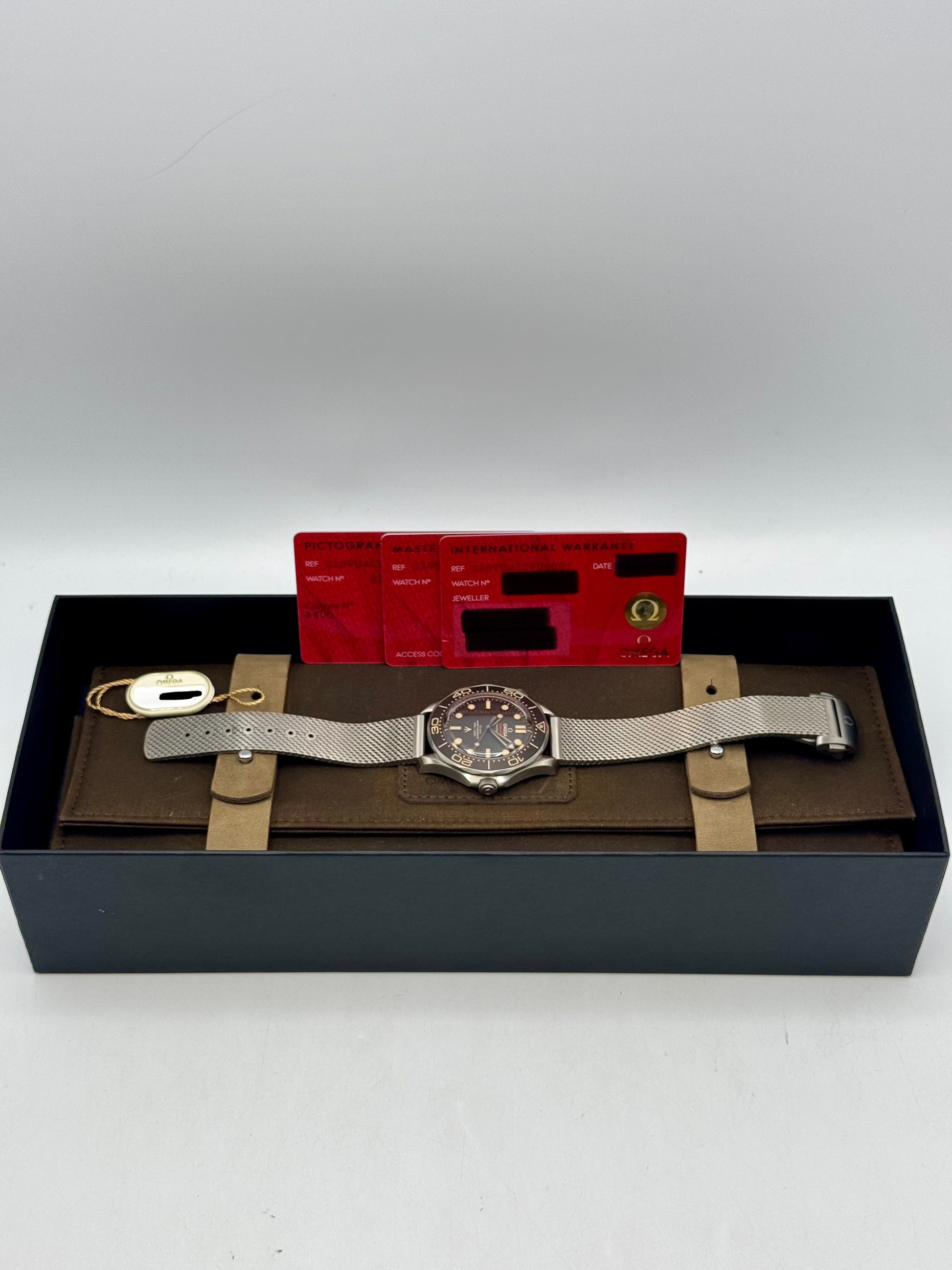 2023 Omega Seamaster Diver 300M 007 42mm Titanium Brown Dial - MyWatchLLC