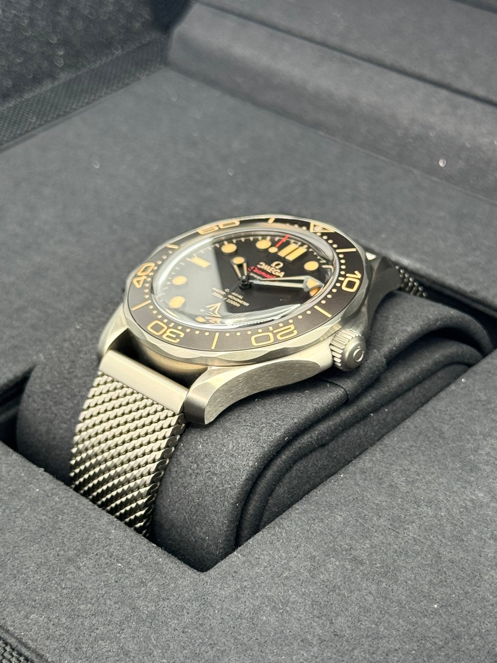 2023 Omega Seamaster Diver 300M 007 42mm Titanium Brown Dial - MyWatchLLC