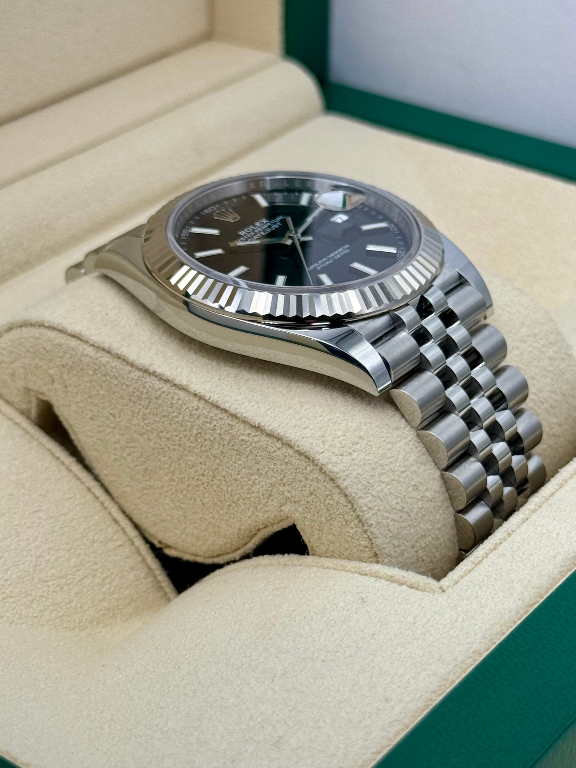 NEW 2023 Rolex Datejust 41mm 126334 Stainless Steel Jubilee Black Dial - MyWatchLLC