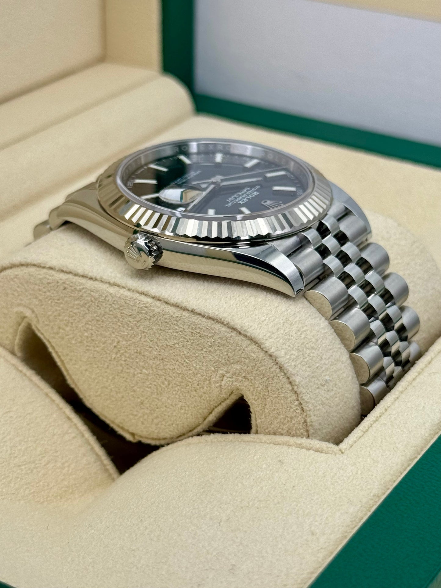 NEW 2023 Rolex Datejust 41mm 126334 Stainless Steel Jubilee Black Dial - MyWatchLLC