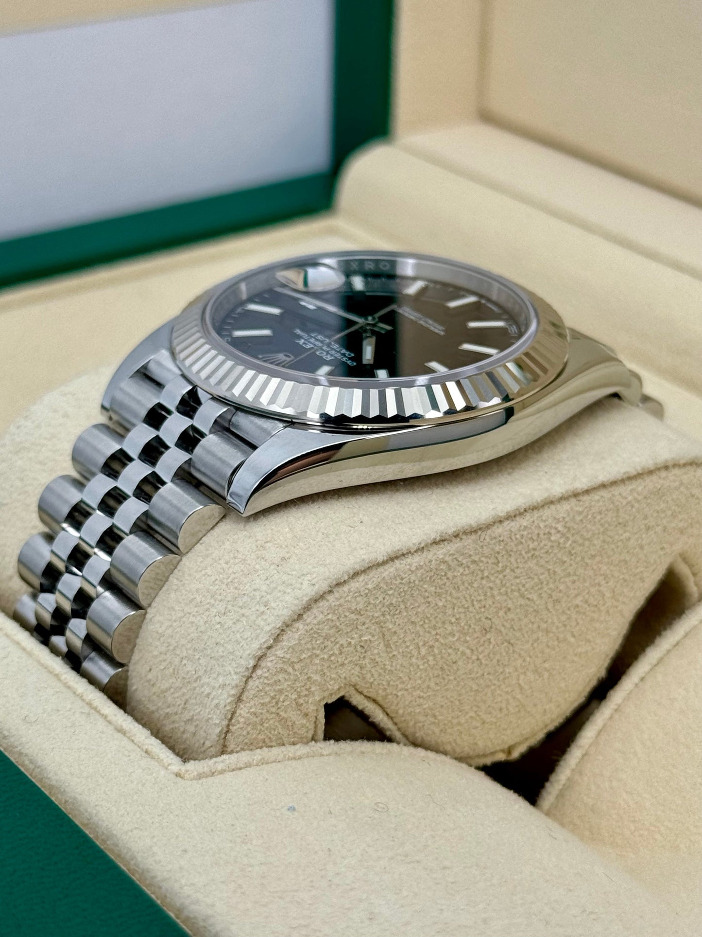 NEW 2023 Rolex Datejust 41mm 126334 Stainless Steel Jubilee Black Dial - MyWatchLLC