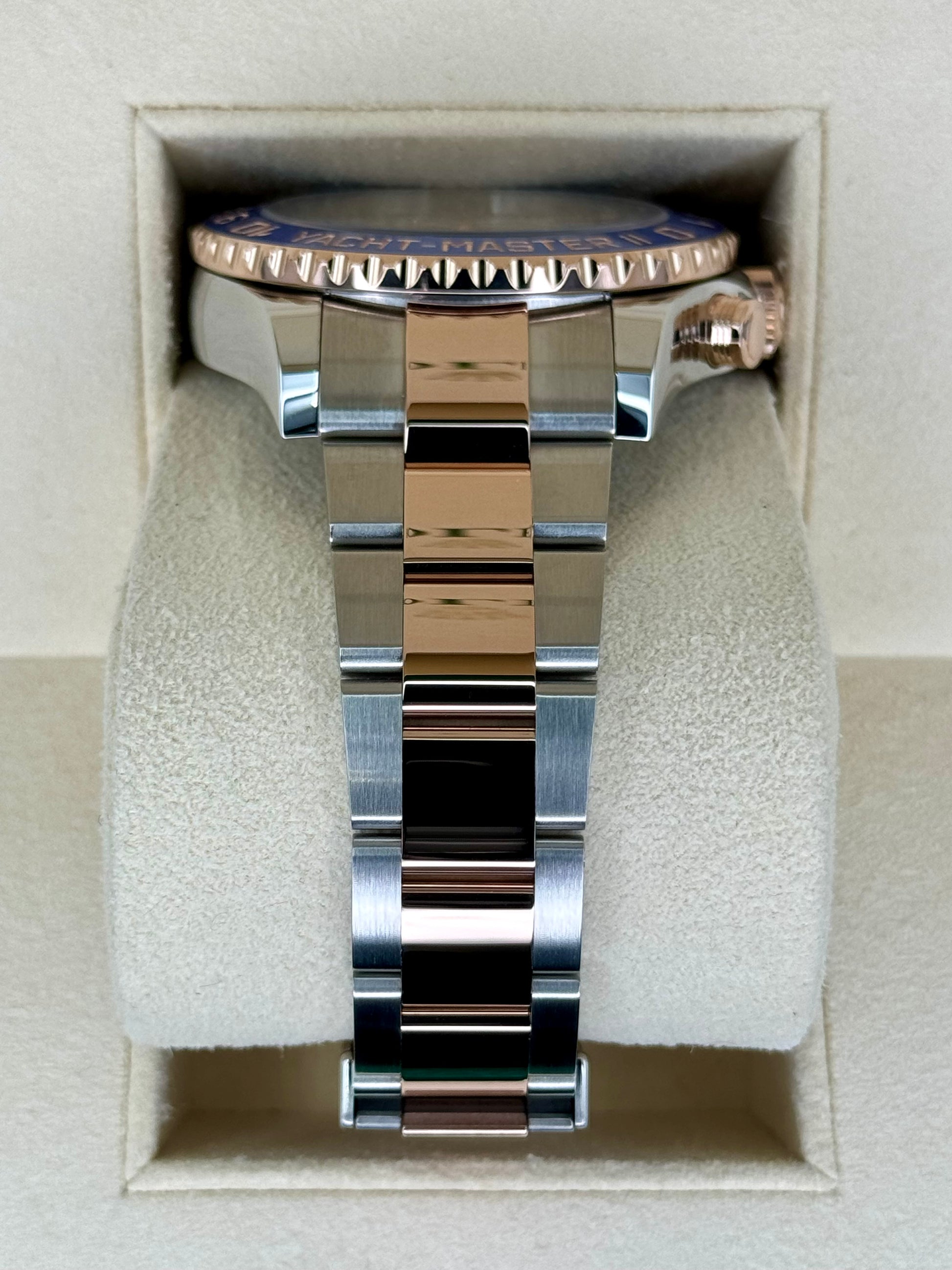 2021 Rolex Yacht-Master II 44mm 116681 Two-Tone White Dial - MyWatchLLC