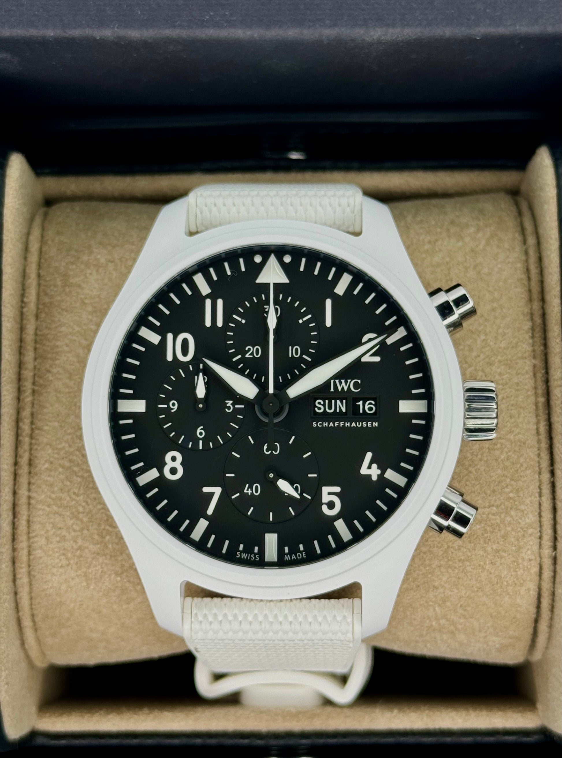 NEW 2024 IWC Pilot’s Chrono IW389105 44.5mm Top Gun Edition Lake Tahoe - MyWatchLLC